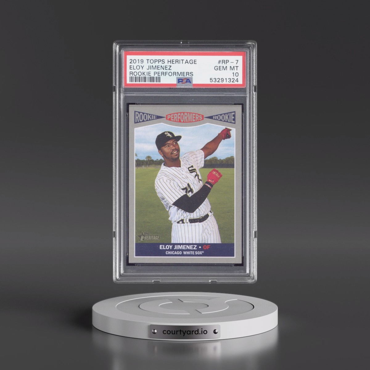 2019 Topps Heritage Rookie Performers #RP-7 Eloy Jimenez (PSA 10 GEM MINT)