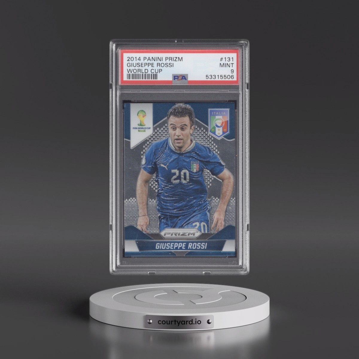 2014 Panini Prizm World Cup #131 Giuseppe Rossi (PSA 9 MINT)