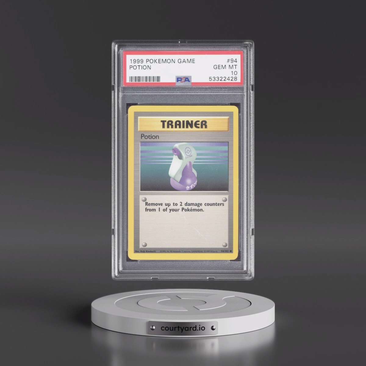 1999 Pokémon Game #94 Potion (PSA 10 GEM MINT)
