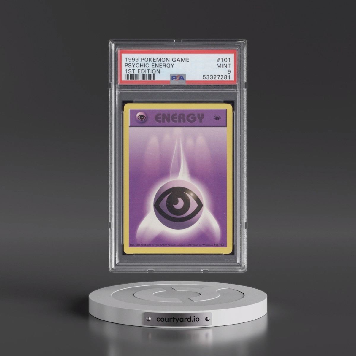 1999 Pokémon Game #101 Psychic Energy - 1st Edition (PSA 9 MINT)