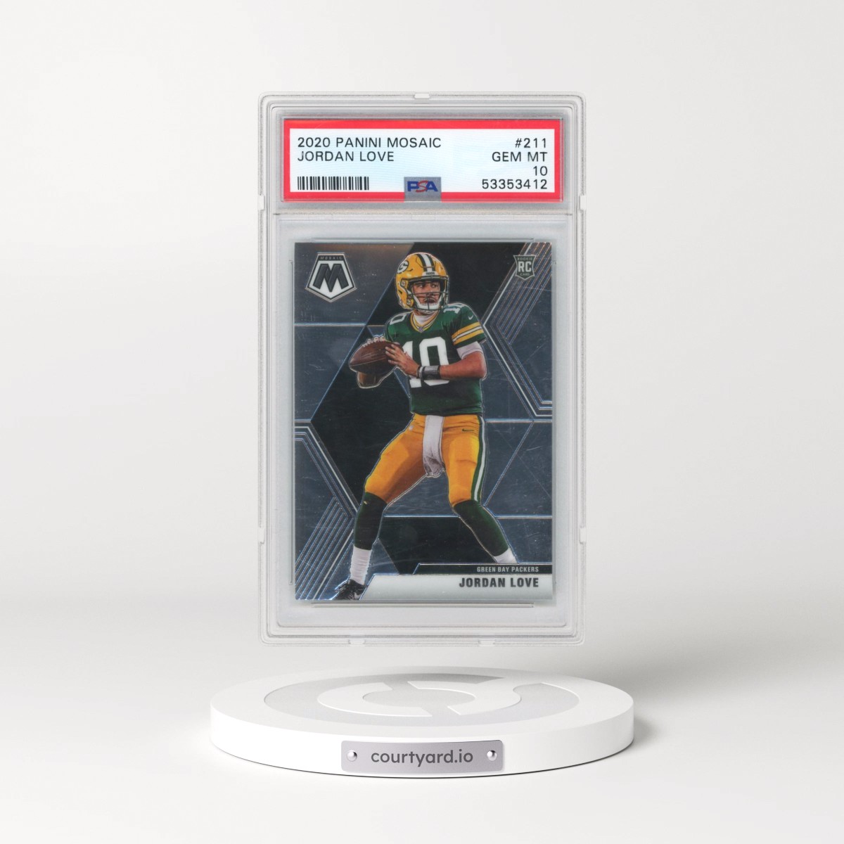 2020 Panini Mosaic #211 Jordan Love (PSA 10 GEM MINT)