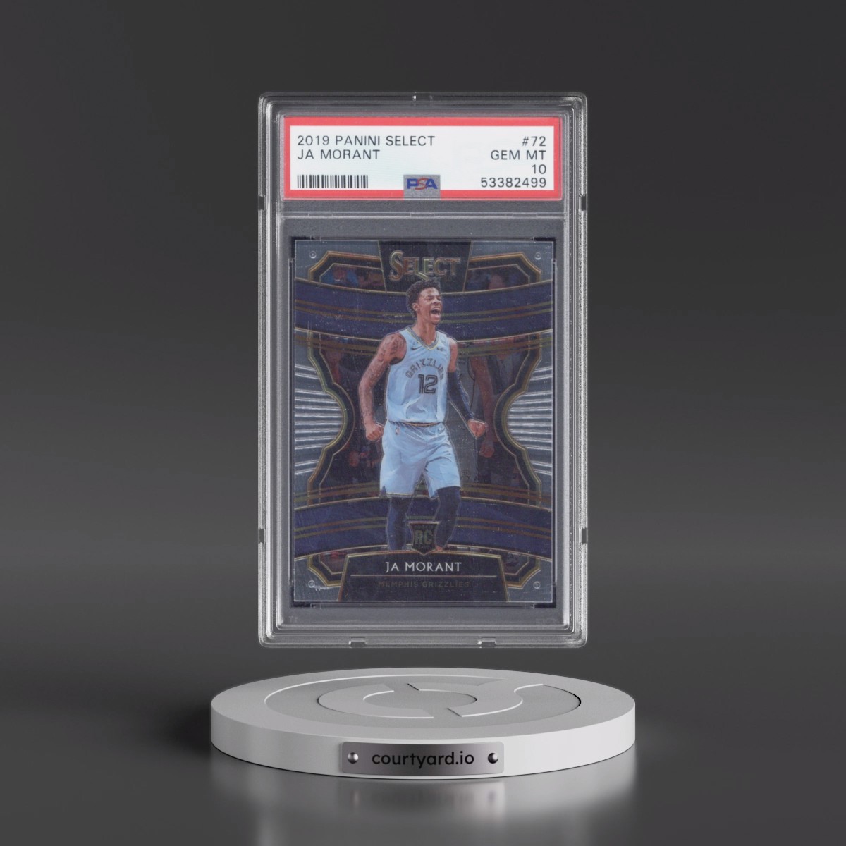 2019 Panini Select #72 Ja Morant (PSA 10 GEM MINT)