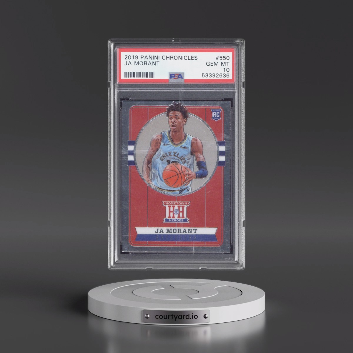 2019 Panini Chronicles #550 Ja Morant (PSA 10 GEM MINT)