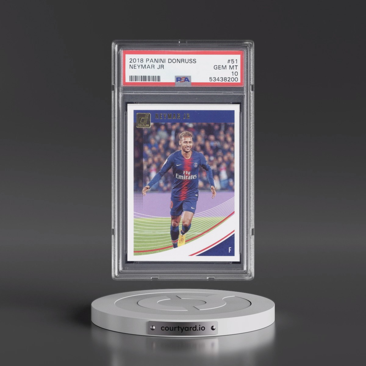 2018 Panini Donruss Neymar Jr #51 PSA 10