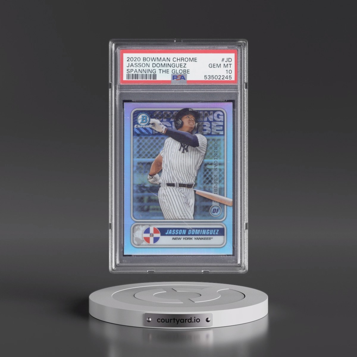 2020 Bowman Chrome Spanning the Globe #JD Jasson Dominguez (PSA 10 GEM MINT)