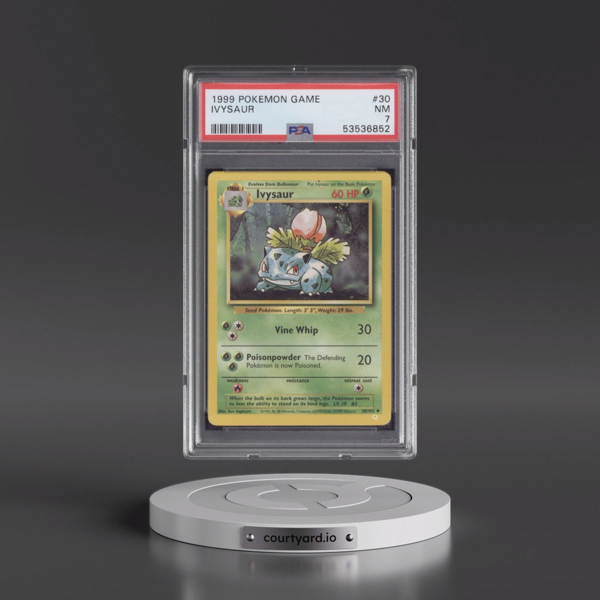 1999 Pokémon Game #30 Ivysaur (PSA 7 NM)