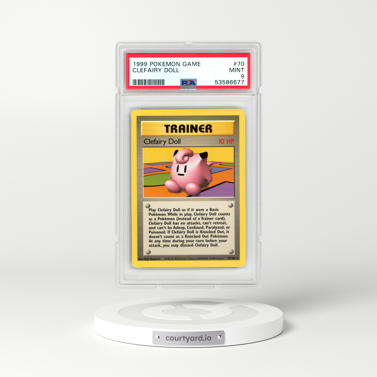 1999 Pokémon Game #70 Clefairy Doll (PSA 9 MINT)