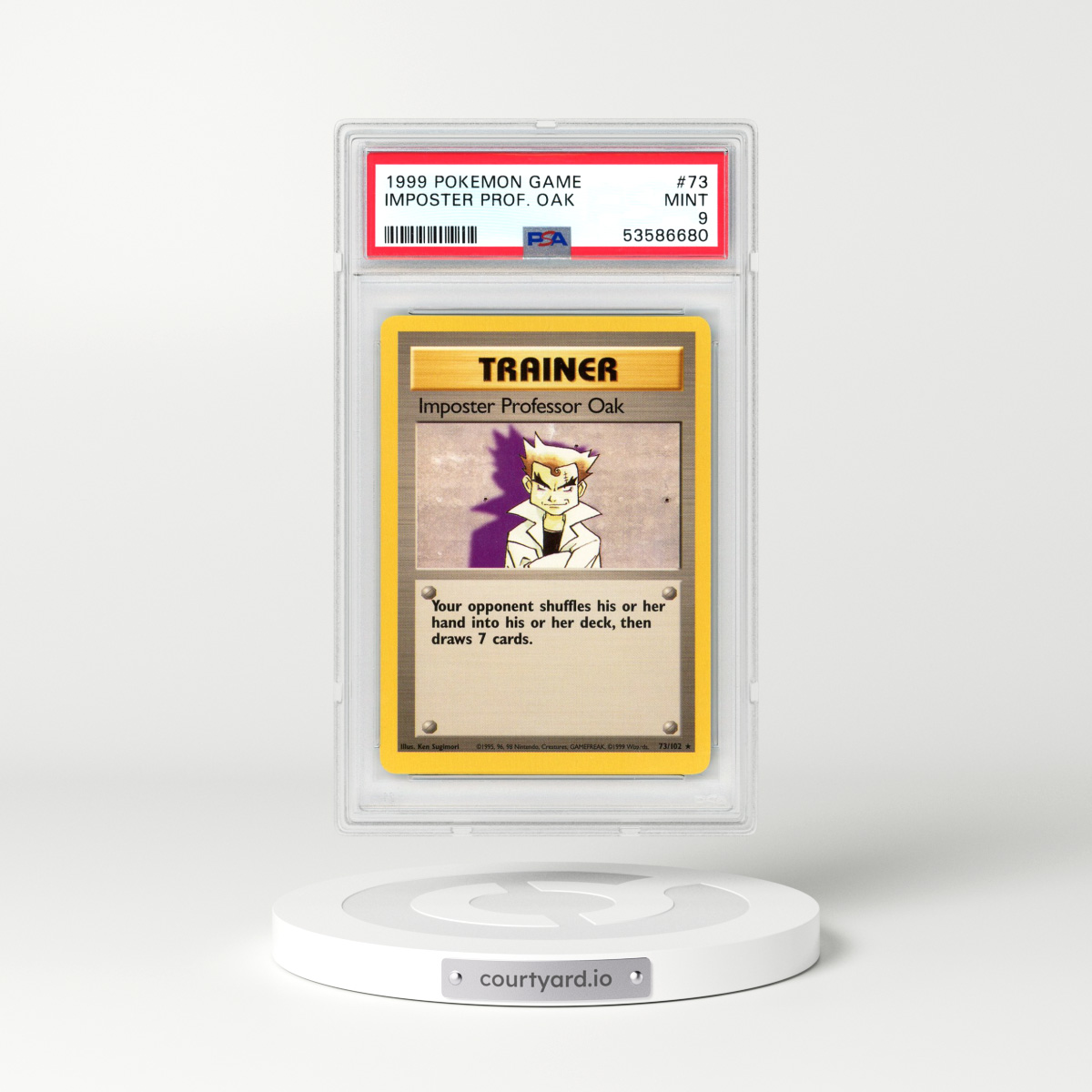 1999 Pokémon Game #73 Imposter Professor Oak (PSA 9 MINT)