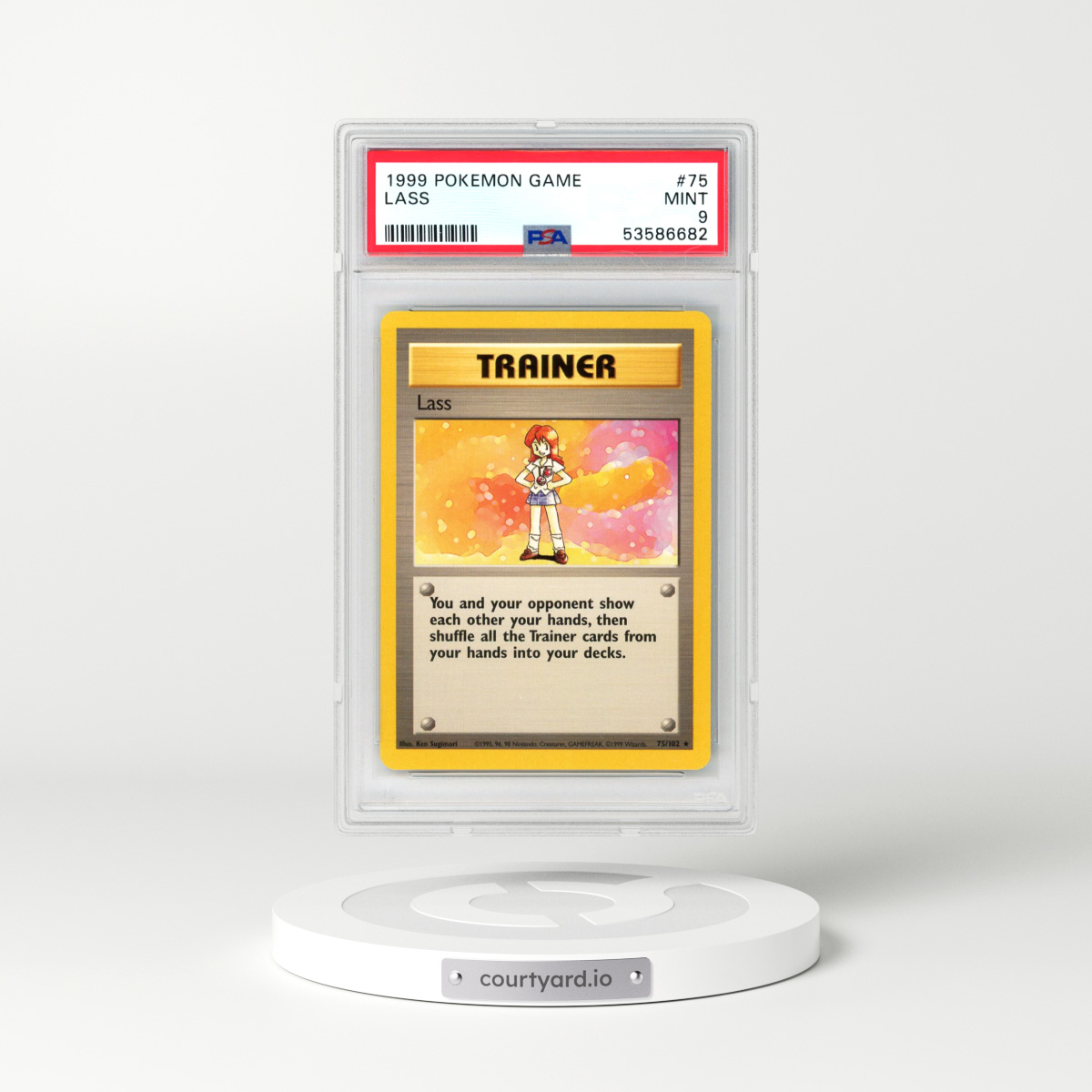 1999 Pokémon Game #75 Lass (PSA 9 MINT)