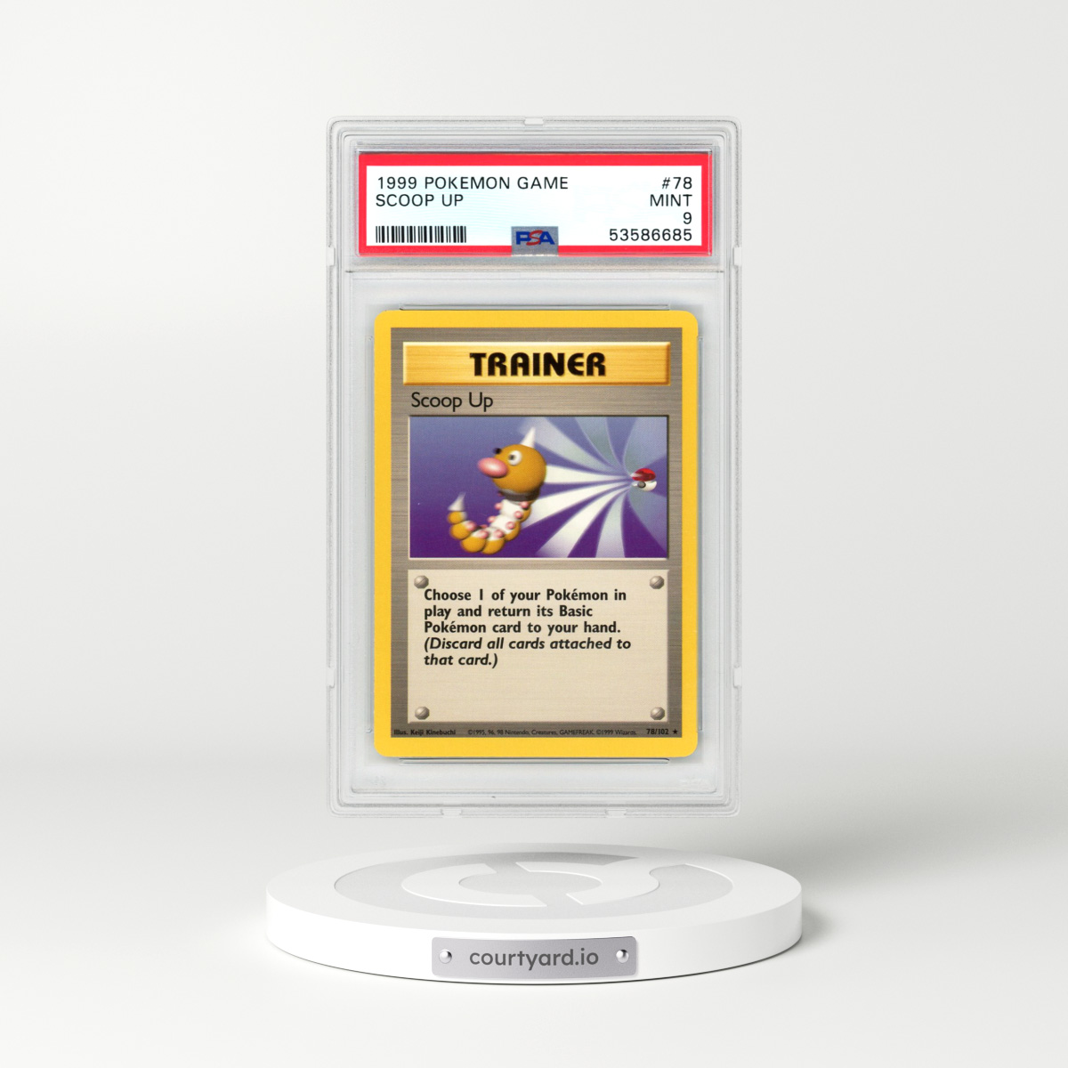 1999 Pokémon Game #78 Scoop Up (PSA 9 MINT)