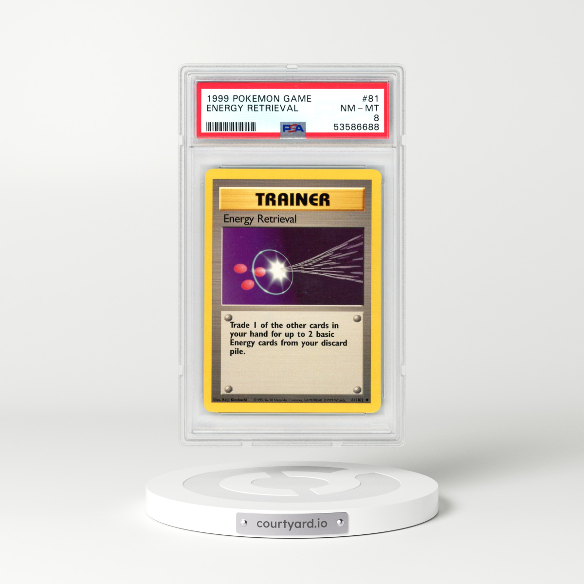 1999 Pokémon Game #81 Energy Retrieval (PSA 8 NM-MT)