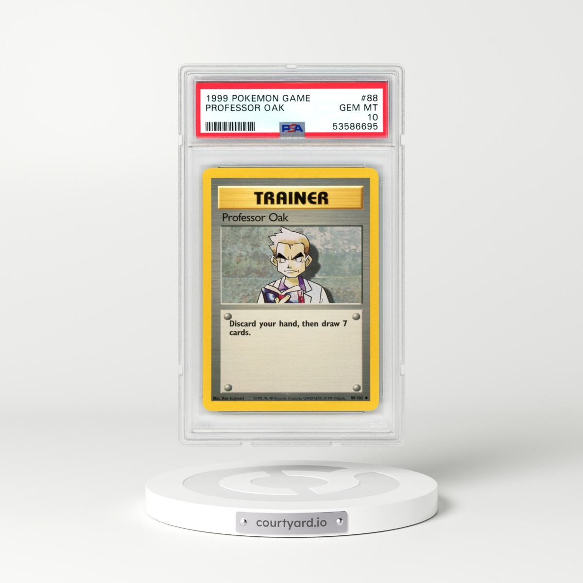 1999 Pokémon Game #88 Professor Oak (PSA 10 GEM MINT)
