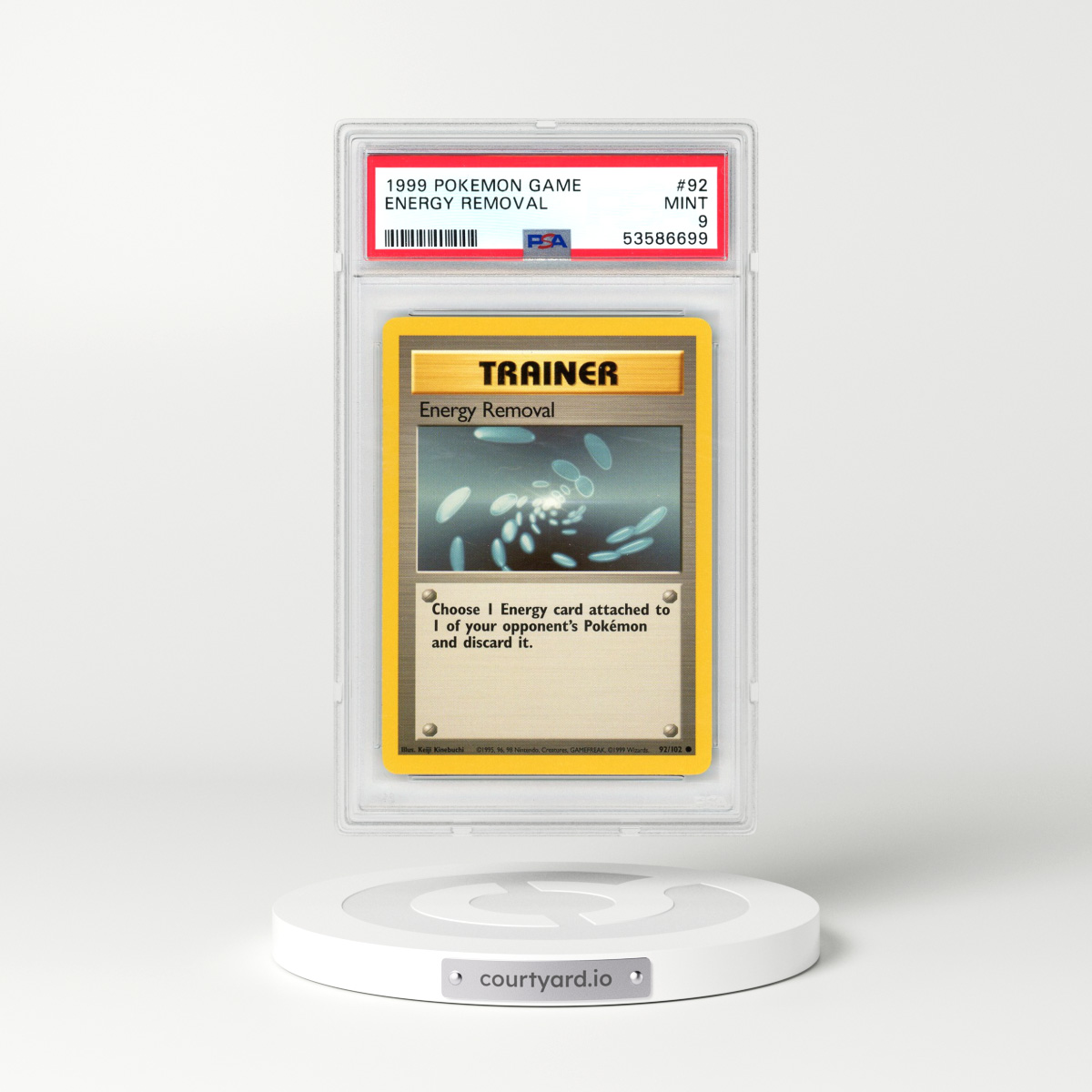 1999 Pokémon Game #92 Energy Removal (PSA 9 MINT)