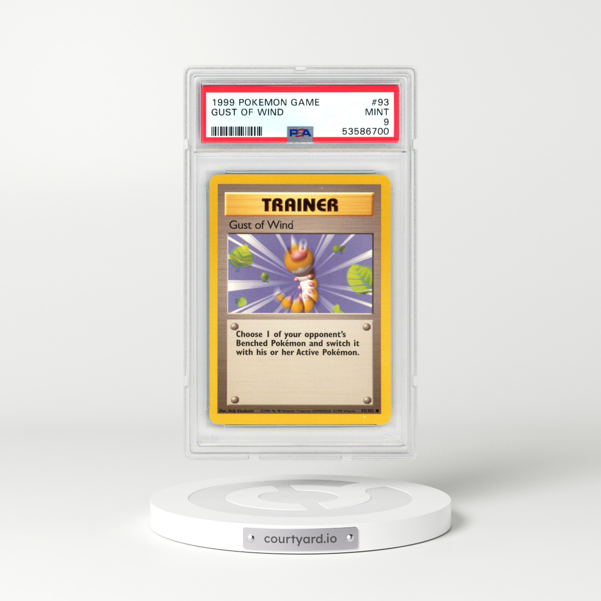 1999 Pokémon Game #93 Gust of Wind (PSA 9 MINT)