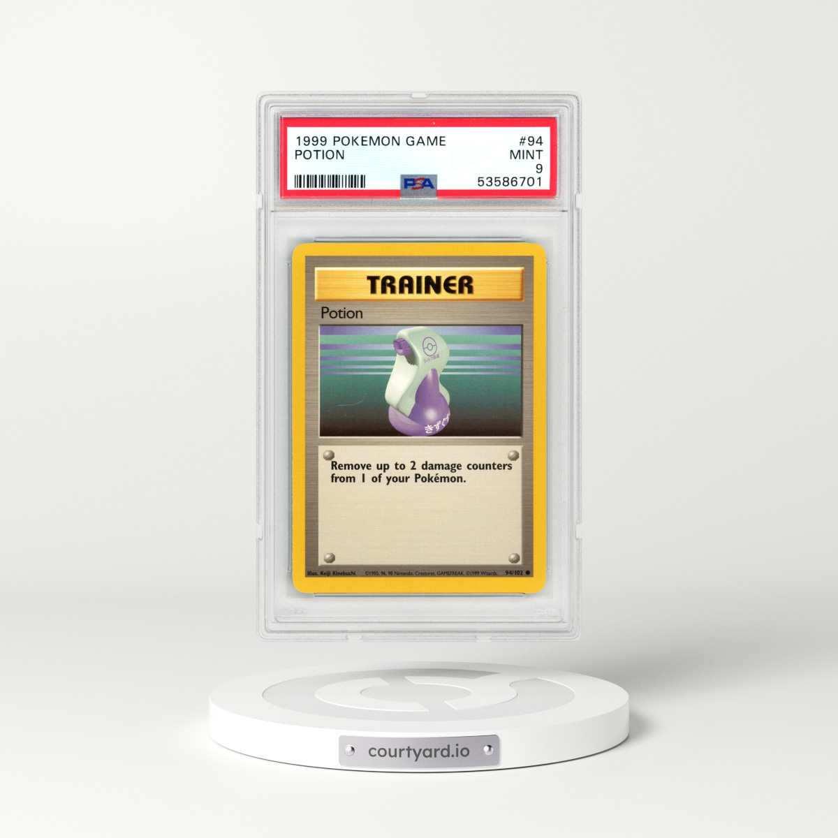 1999 Pokémon Game #94 Potion (PSA 9 MINT)