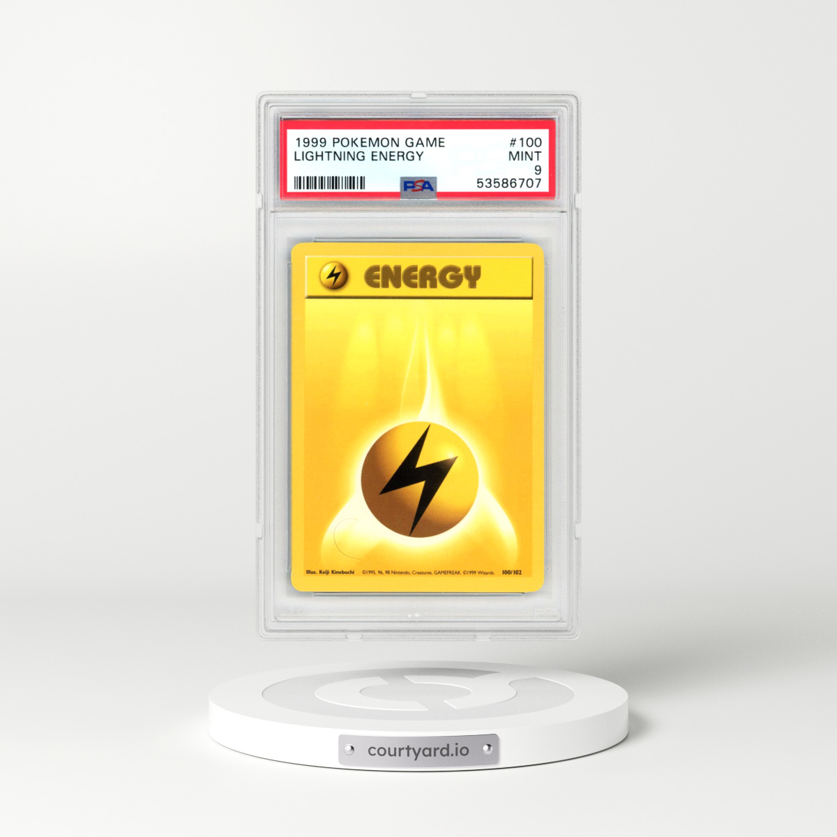 1999 Pokémon Game #100 Lightning Energy (PSA 9 MINT)