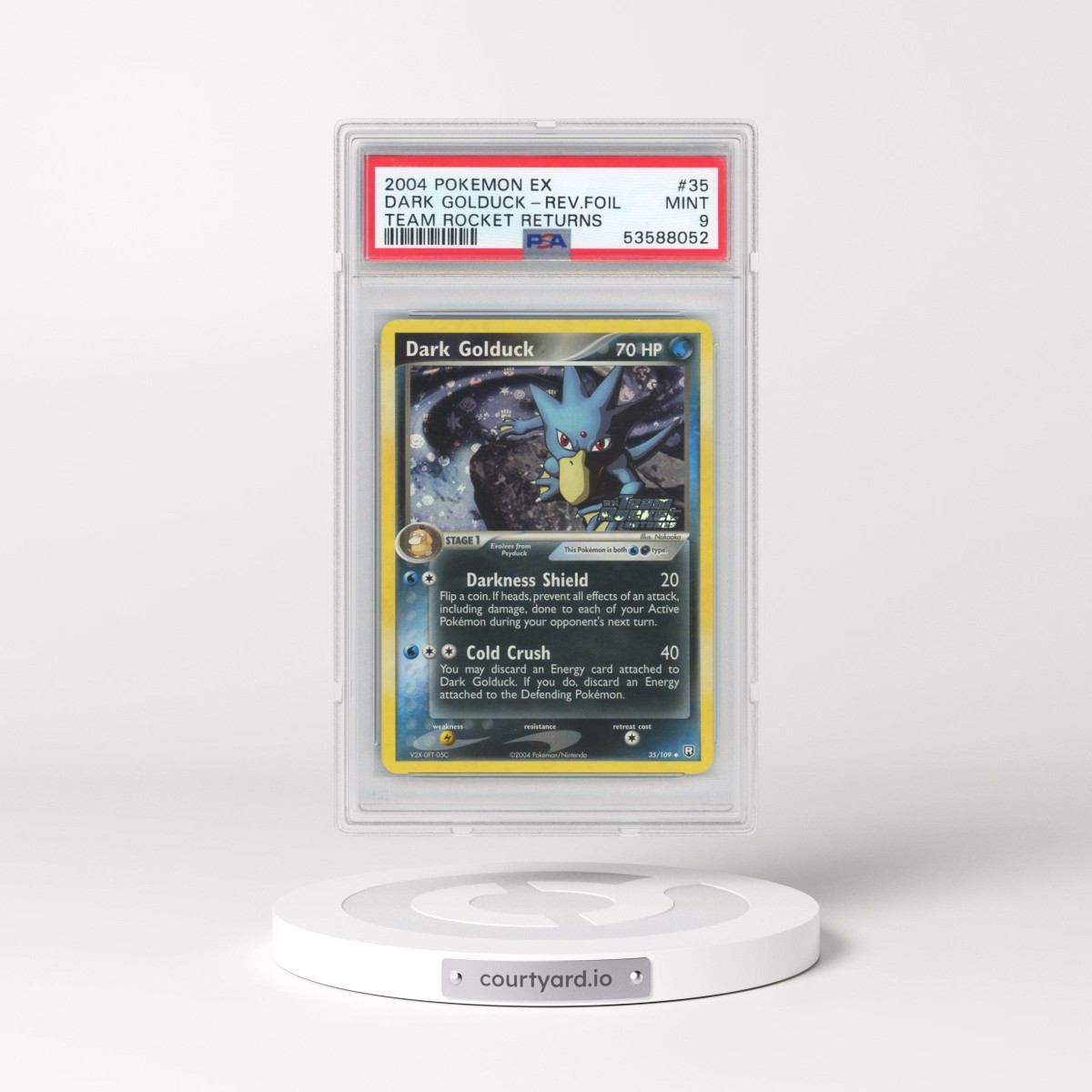 2004 Pokémon EX Team Rocket Returns #35 Dark Golduck - Reverse Foil (PSA 9 MINT)
