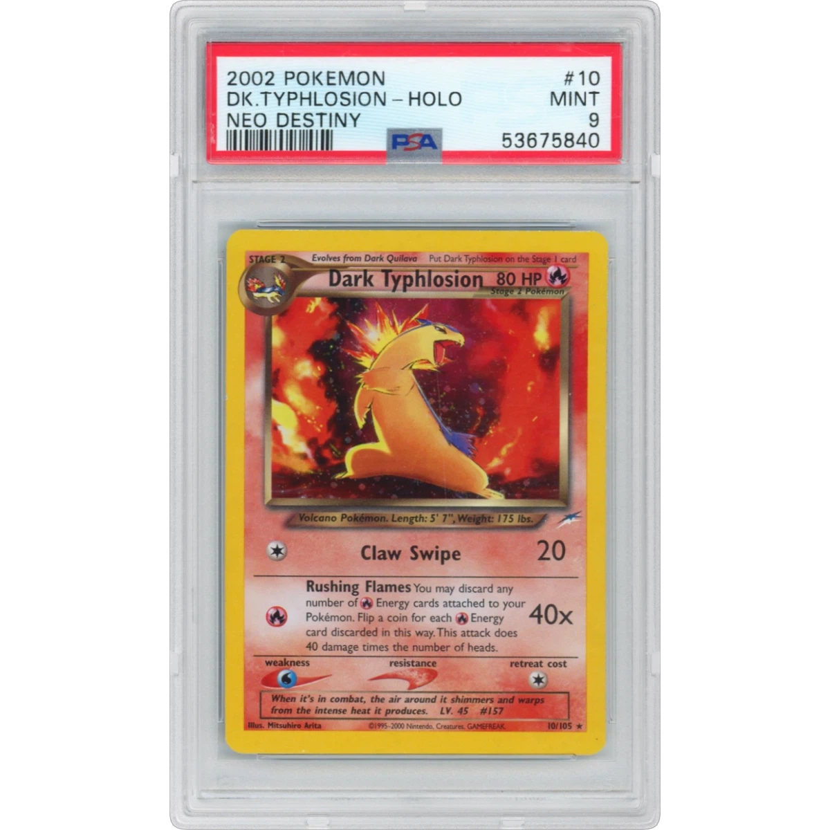 Dark Typhlosion card artwork