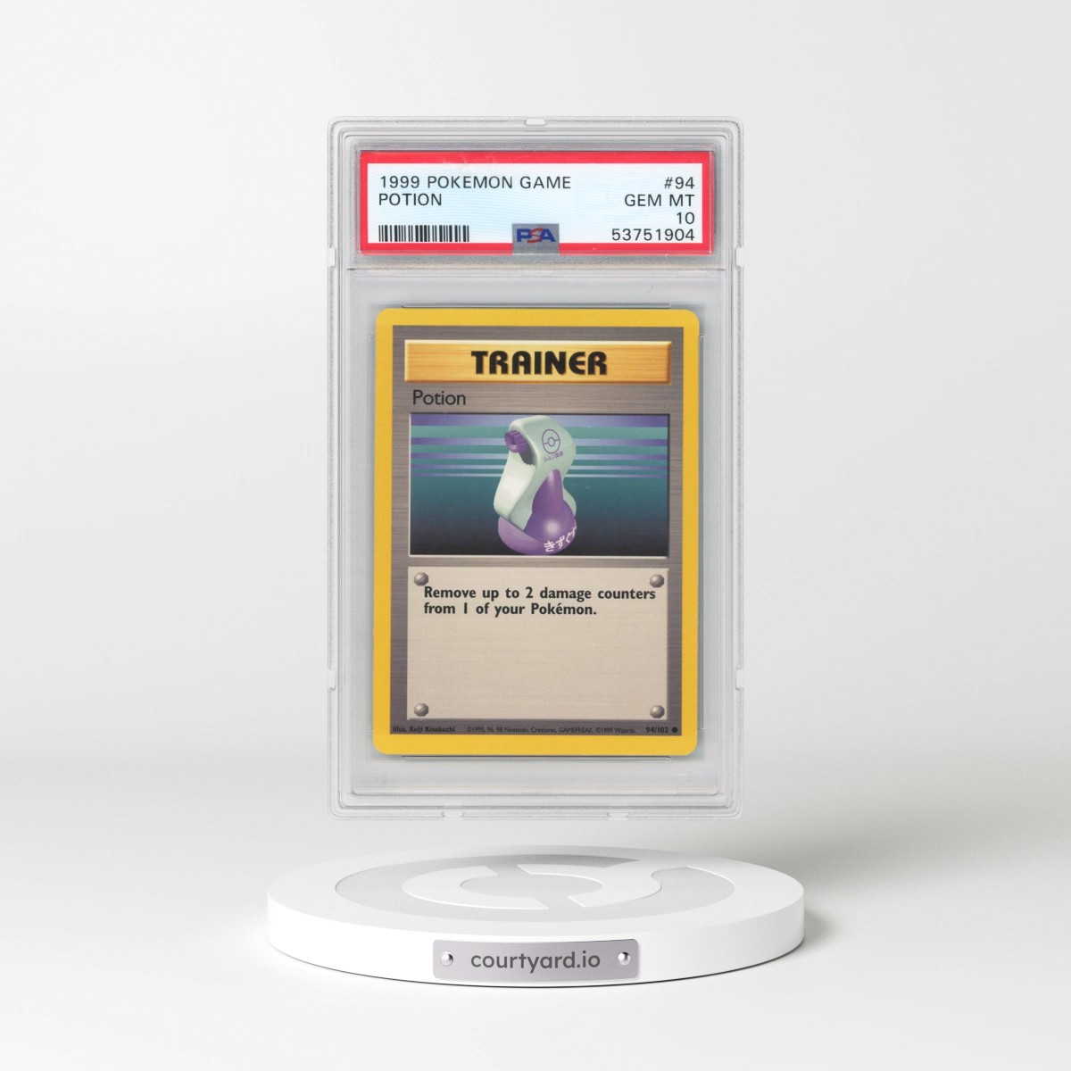 1999 Pokémon Game #94 Potion (PSA 10 GEM MINT)