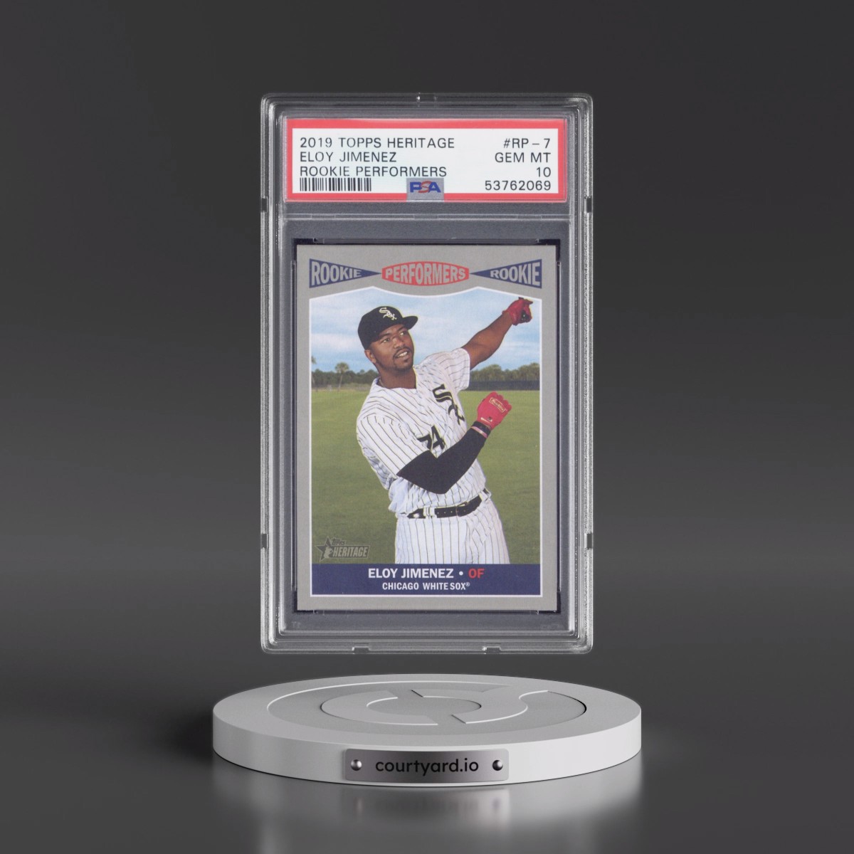 2019 Topps Heritage Rookie Performers #RP-7 Eloy Jimenez (PSA 10 GEM MINT)