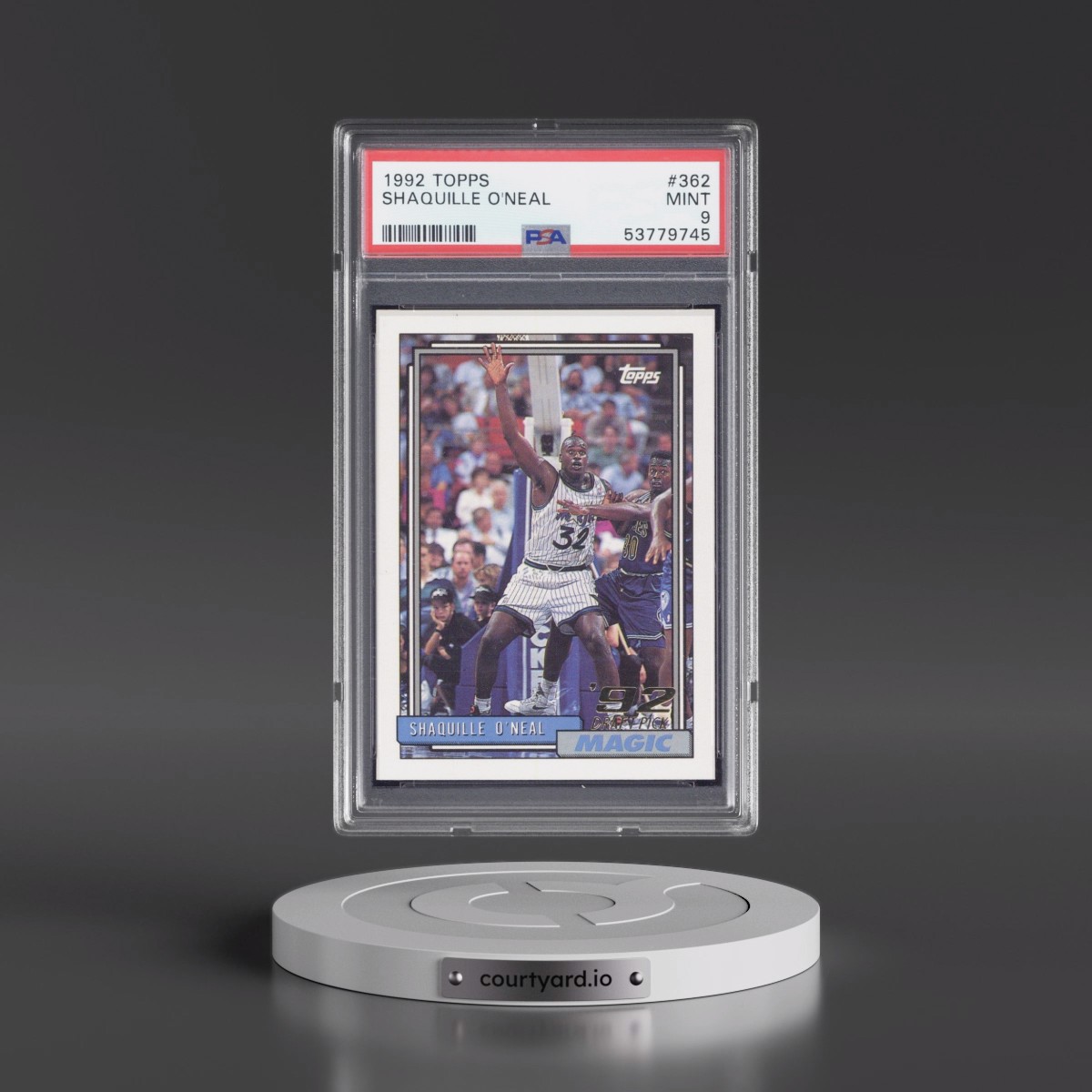 1992 Topps Shaquille O'Neal #362 PSA 9