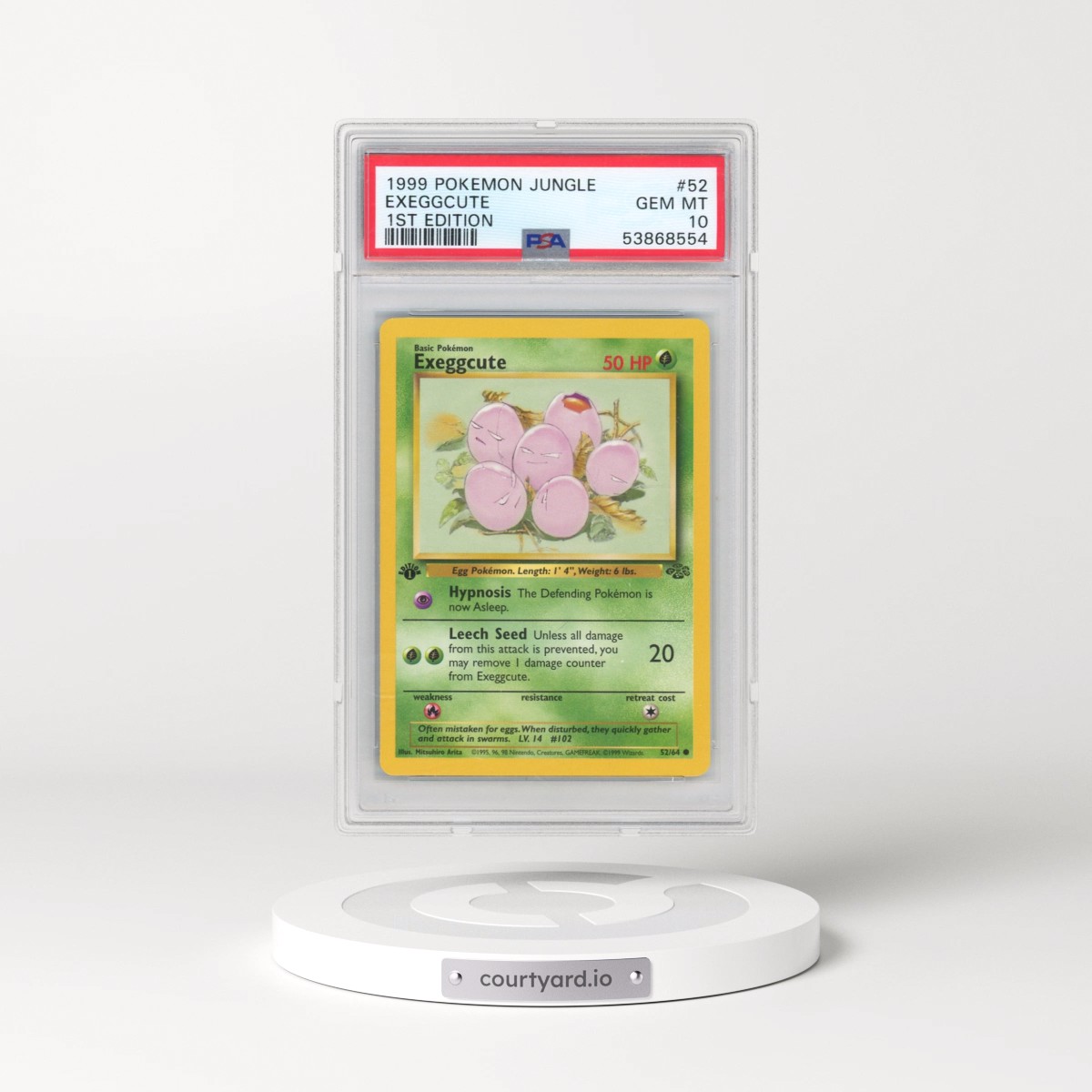 1999 Pokémon Jungle #52 Exeggcute - 1st Edition (PSA 10 GEM MINT)