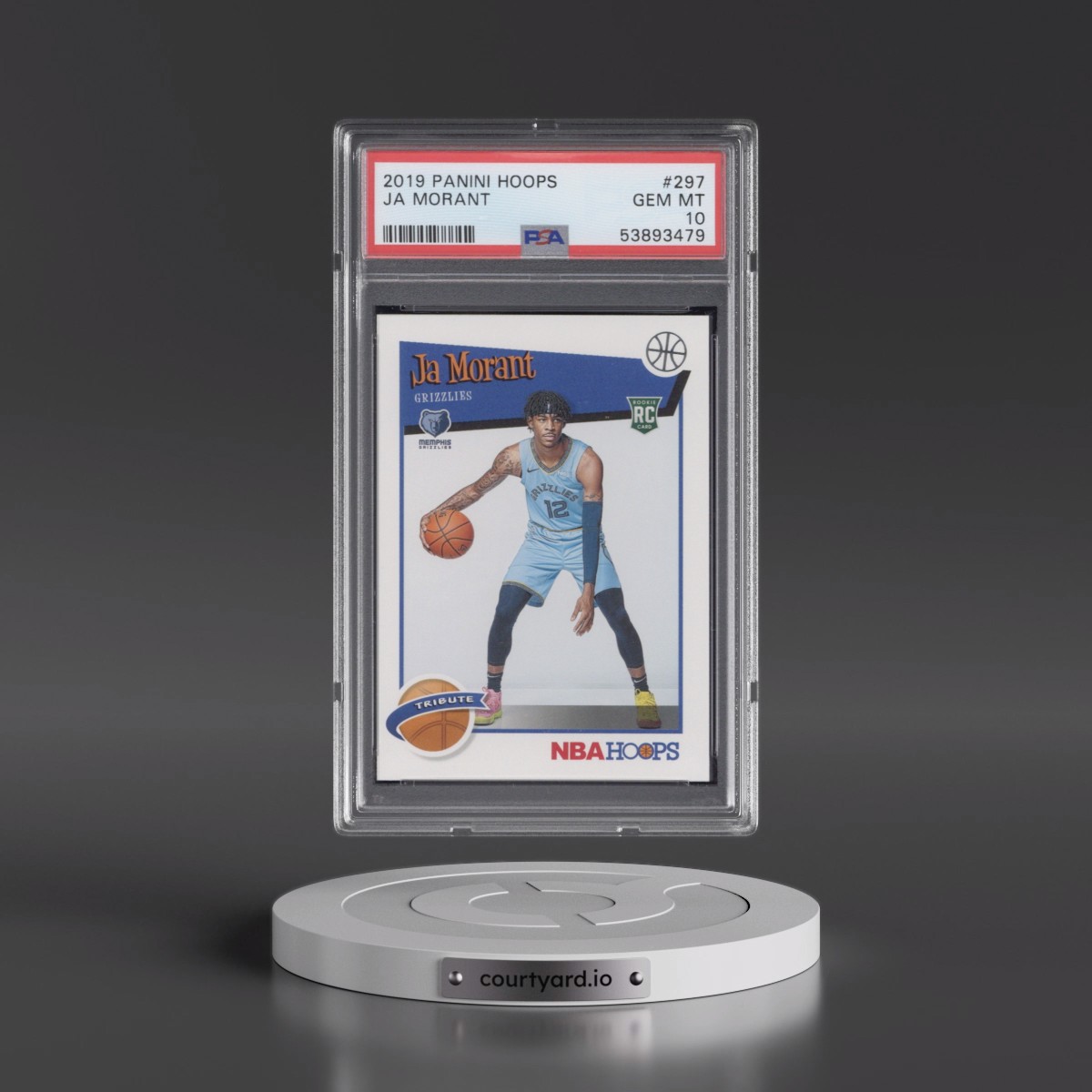 2019 Panini Hoops #297 Ja Morant (PSA 10 GEM MINT)