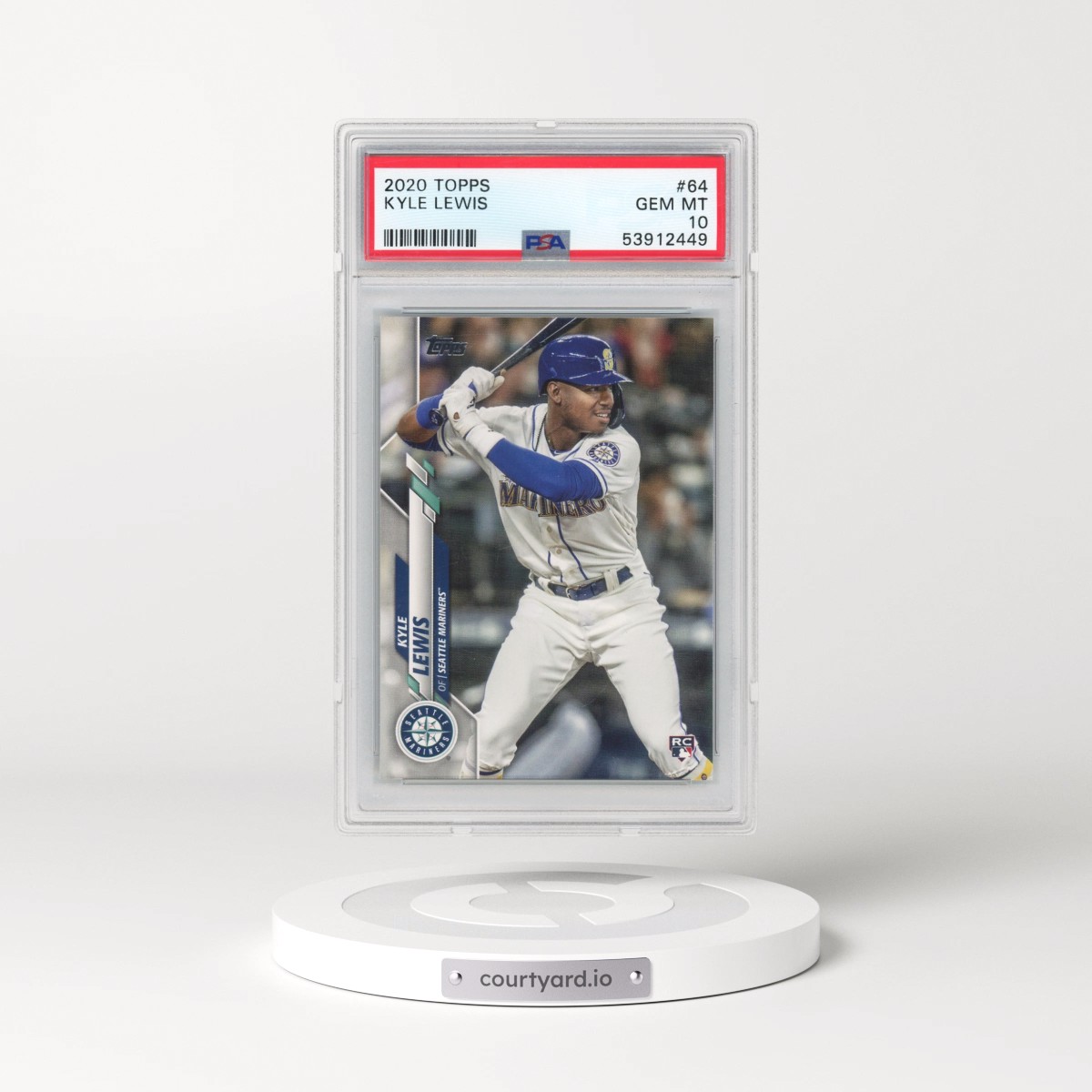 2020 Topps #64 Kyle Lewis (PSA 10 GEM MINT)