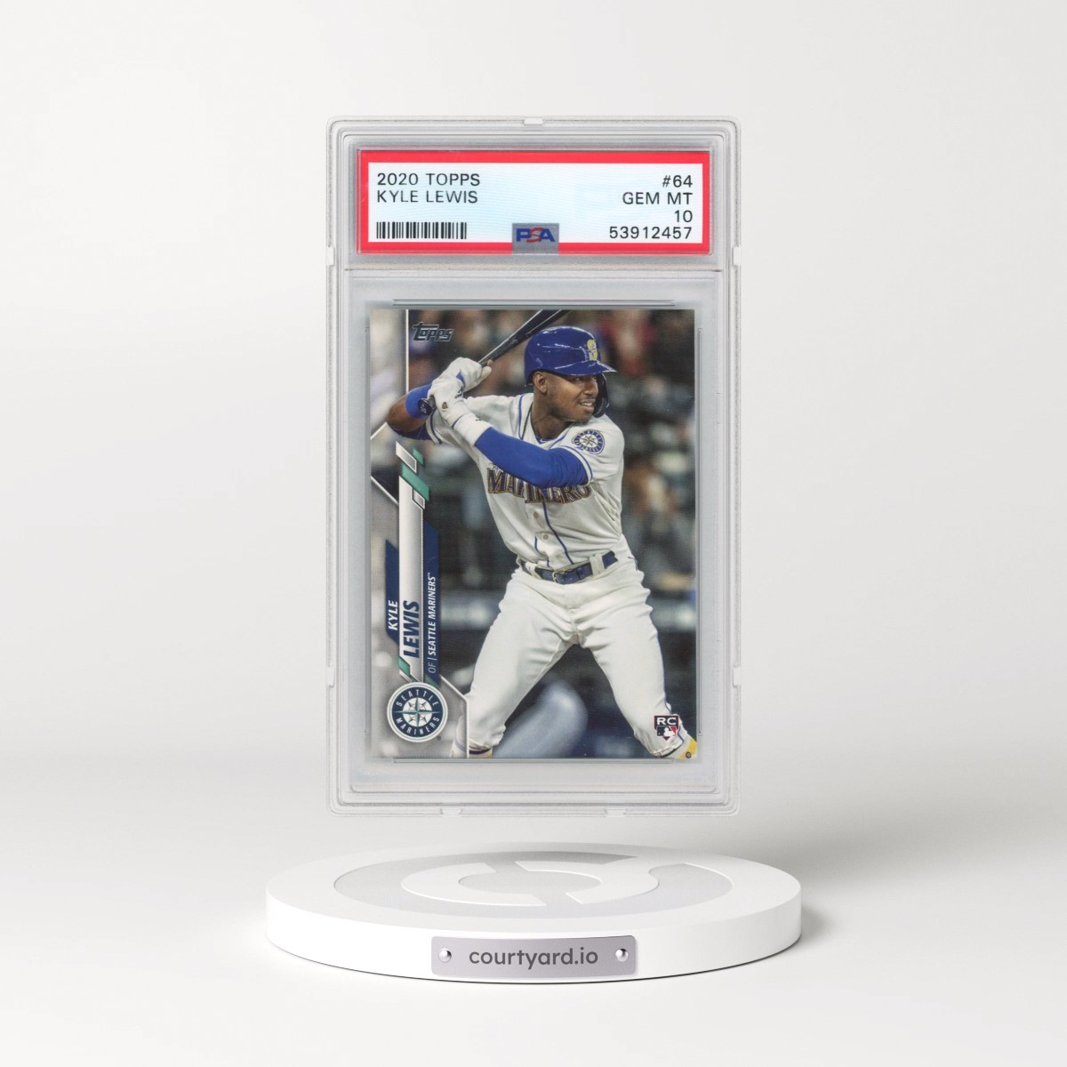 2020 Topps #64 Kyle Lewis (PSA 10 GEM MINT)