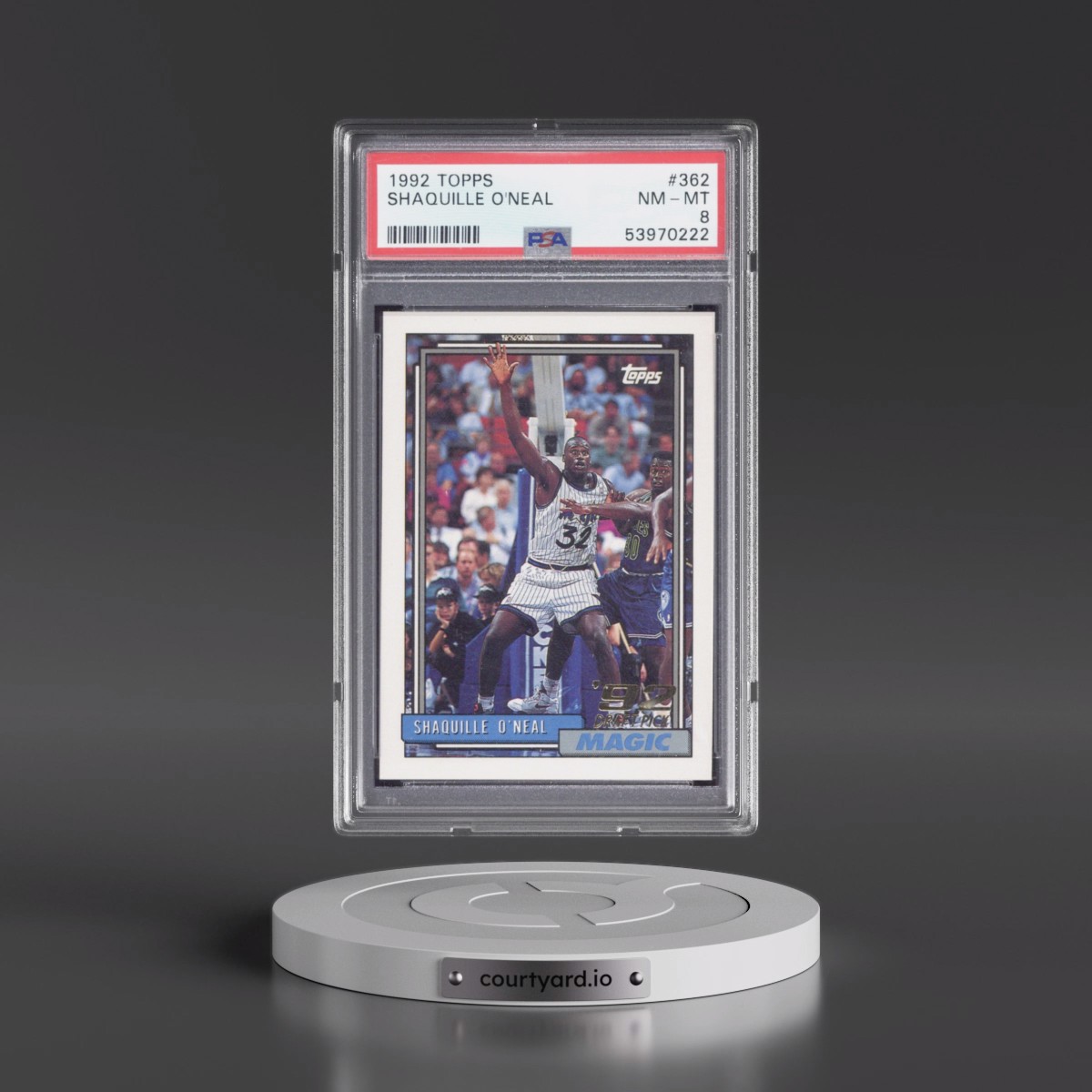 1992 Topps #362 Shaquille O'Neal (PSA 8 NM-MT)