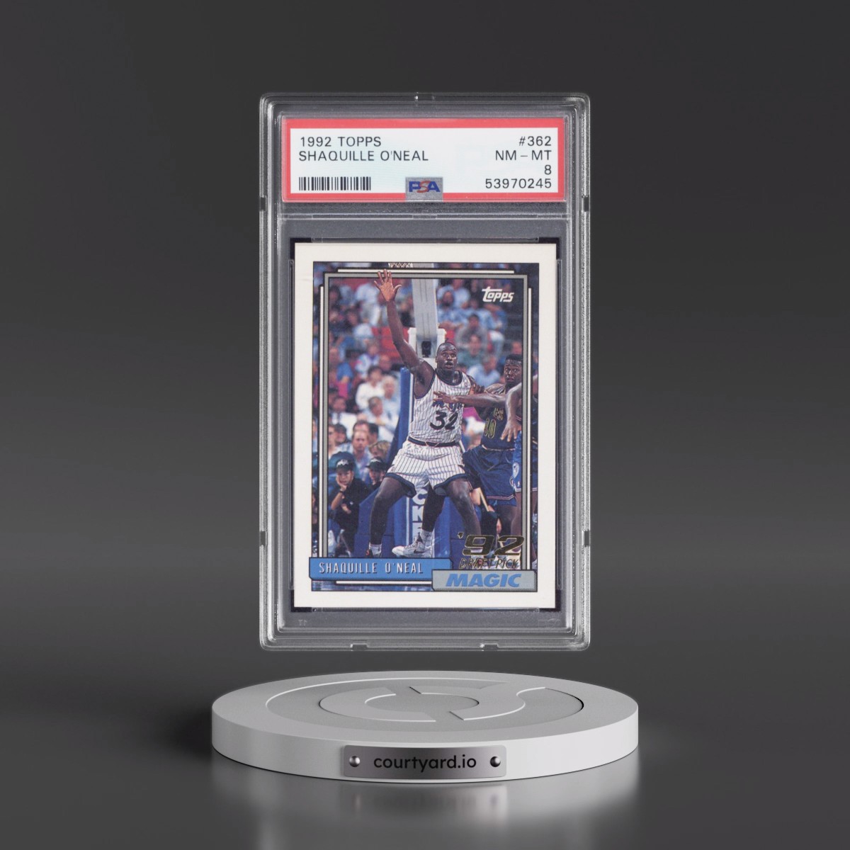 1992 Topps #362 Shaquille O'Neal (PSA 8 NM-MT)