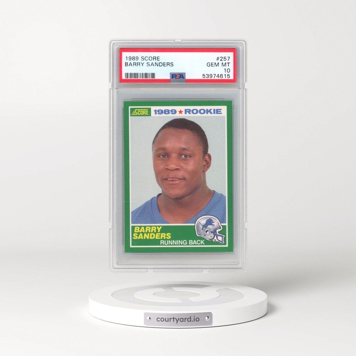 1989 Score #257 Barry Sanders (PSA 10 GEM MINT)