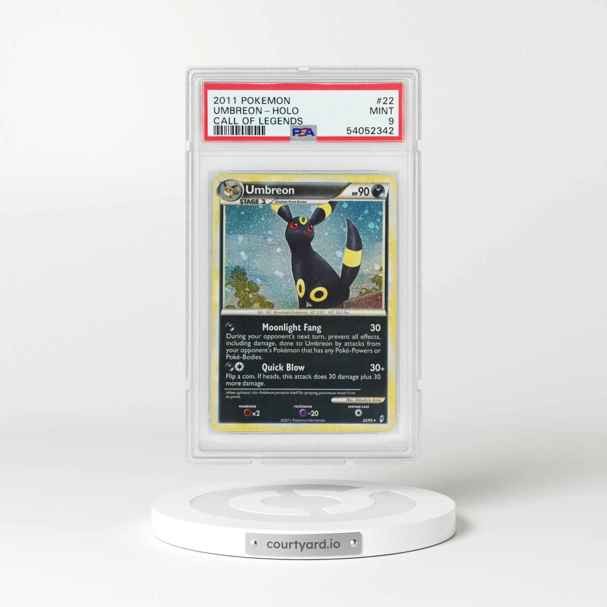 2011 Call Of Legends #22 Umbreon - Holo (PSA 9 MINT)
