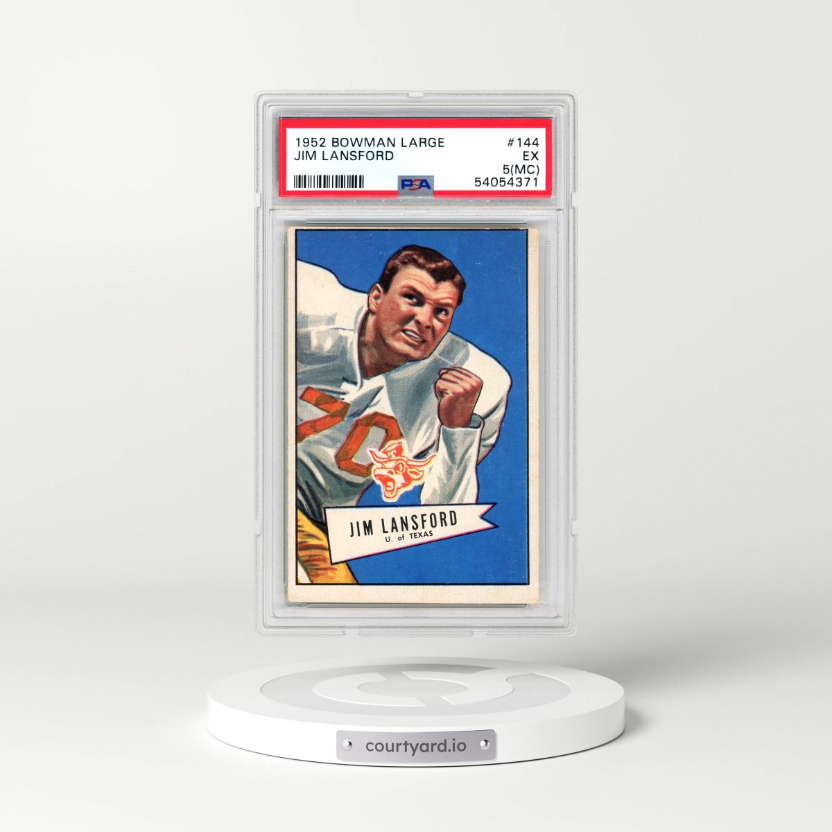 1952 Bowman Large #144 Jim Lansford (PSA 5 EX)