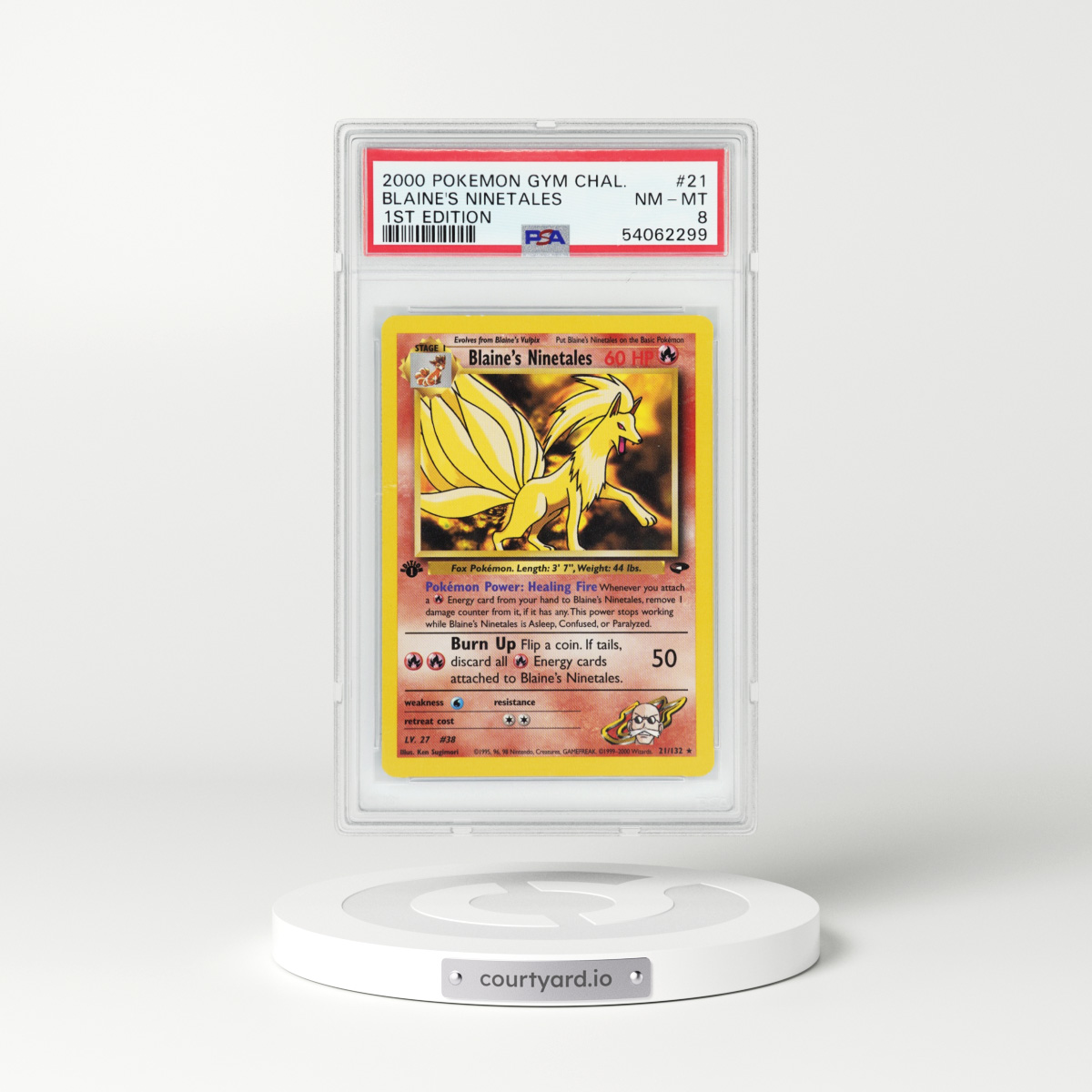 2000 Gym Challenge #21 Blaine's Ninetales (PSA 8 NM-MT)