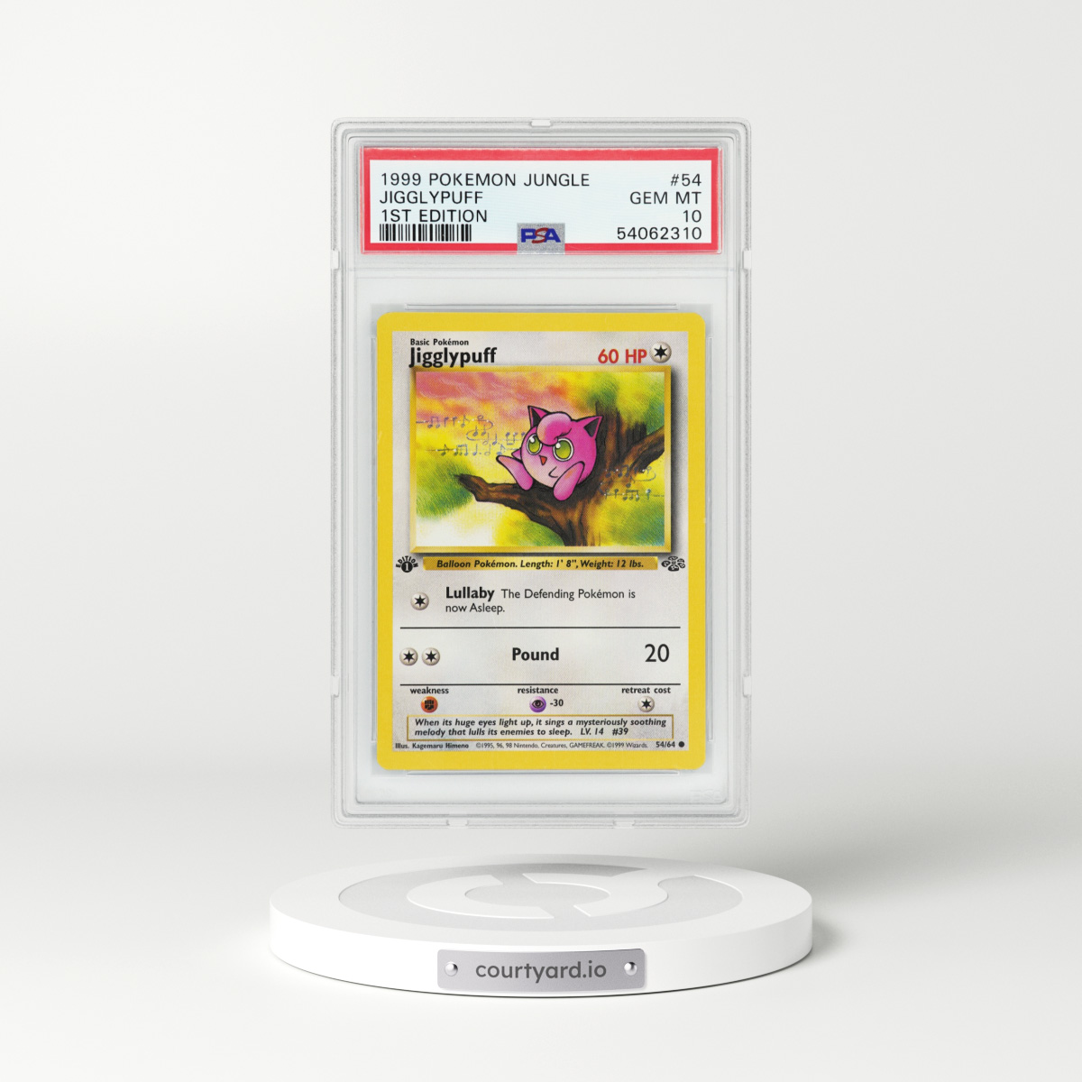 1999 Jungle #54 Jigglypuff - 1st Edition (PSA 10 GEM MINT)