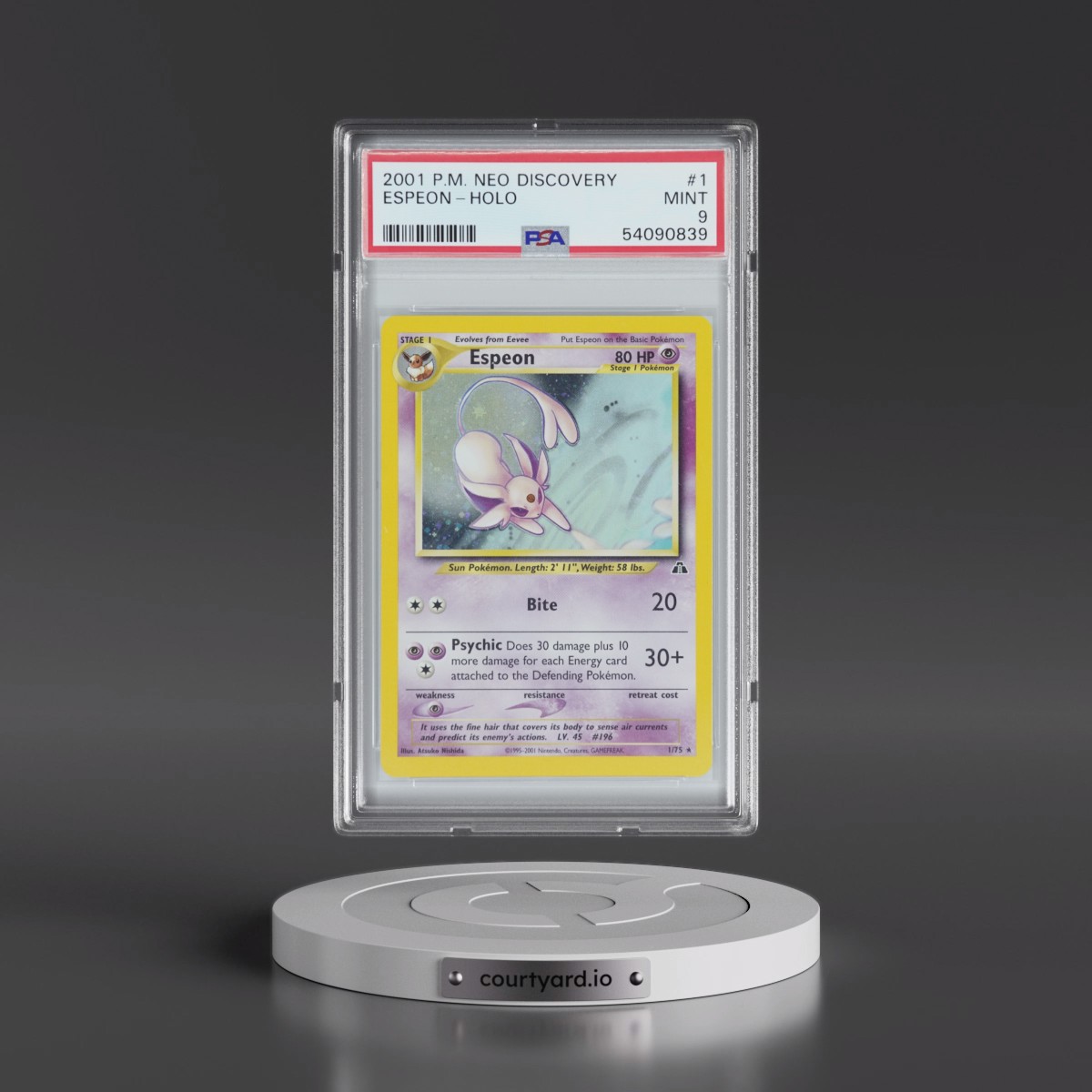 2001 Neo Discovery #1 Espeon - Holo (PSA 9 MINT)