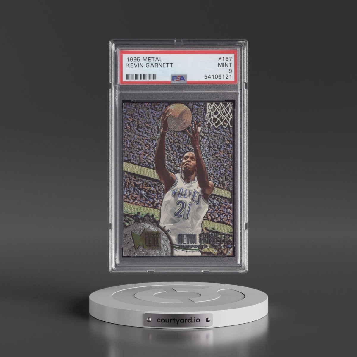 1995 Metal #167 Kevin Garnett (PSA 9 MINT)