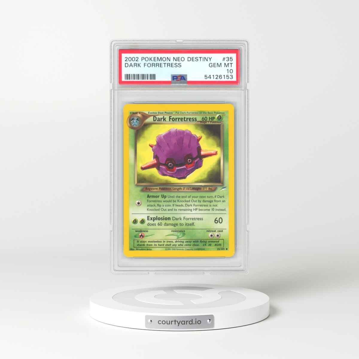 2002 Neo Destiny #35 Dark Forretress (PSA 10 GEM MINT)