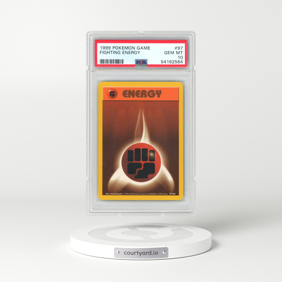 1999 Pokémon Game #97 Fighting Energy (PSA 10 GEM MINT)