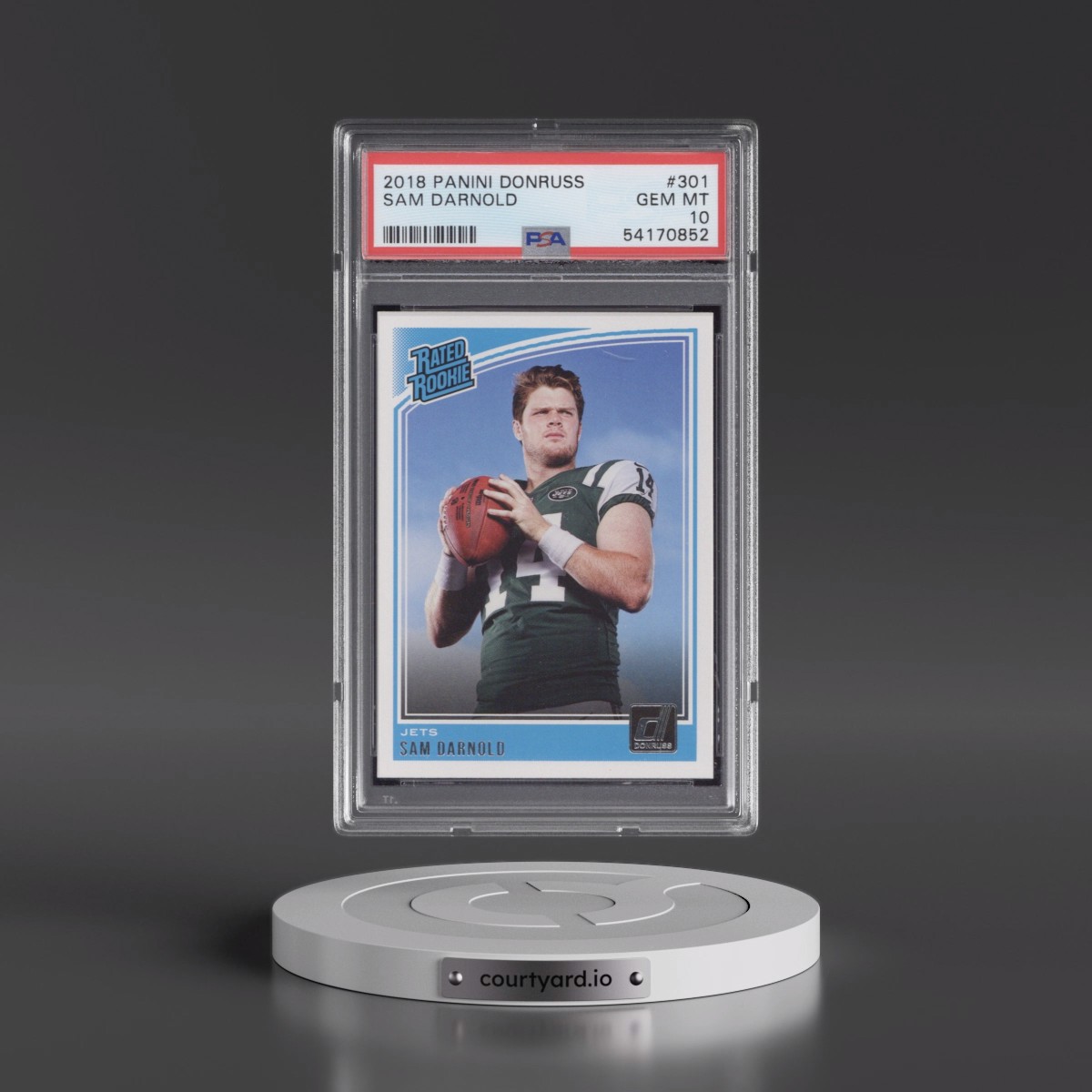 2018 Panini Donruss #301 Sam Darnold (PSA 10 GEM MINT)