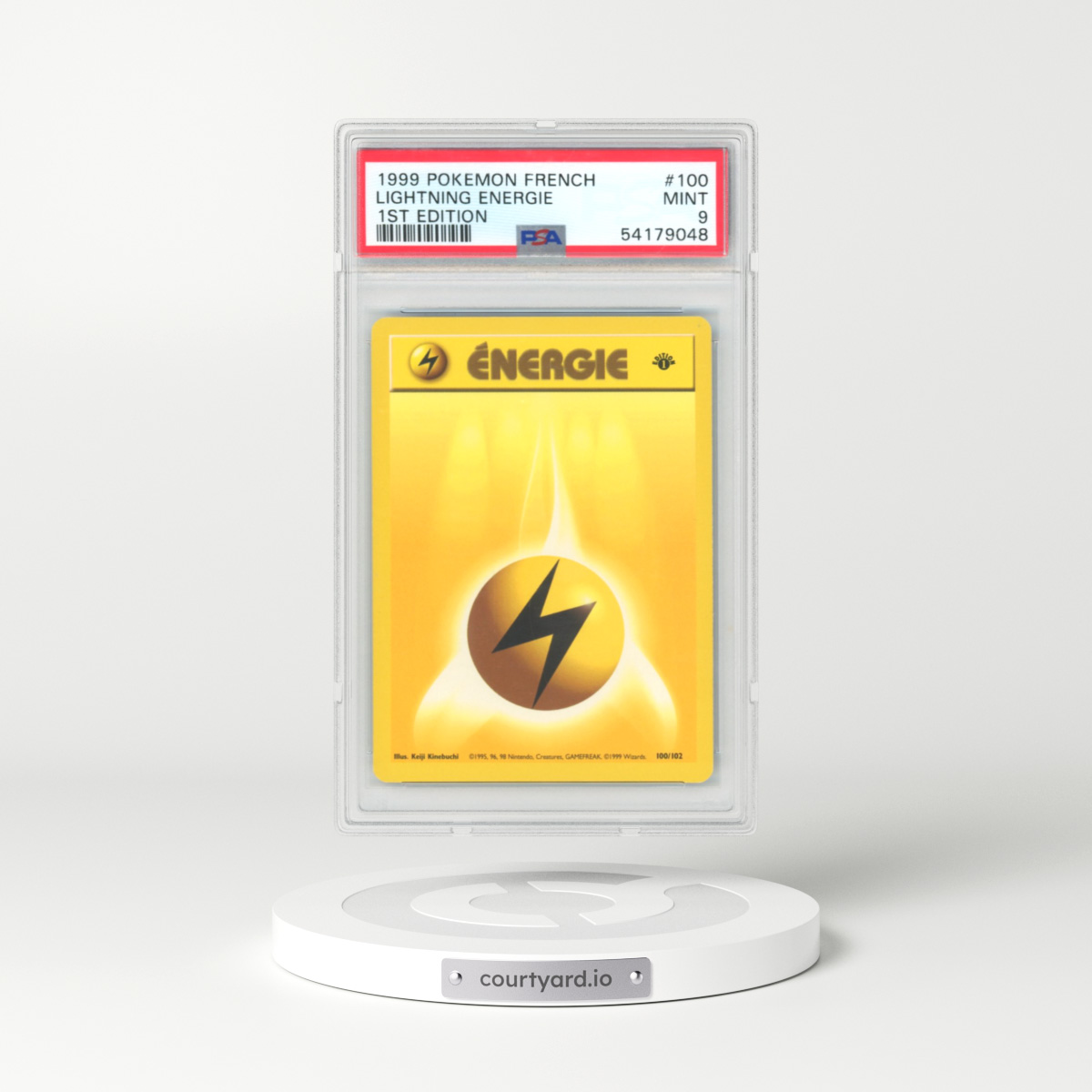 1999 Pokémon #100 Lightning Energie - 1st Edition (PSA 9 MINT)