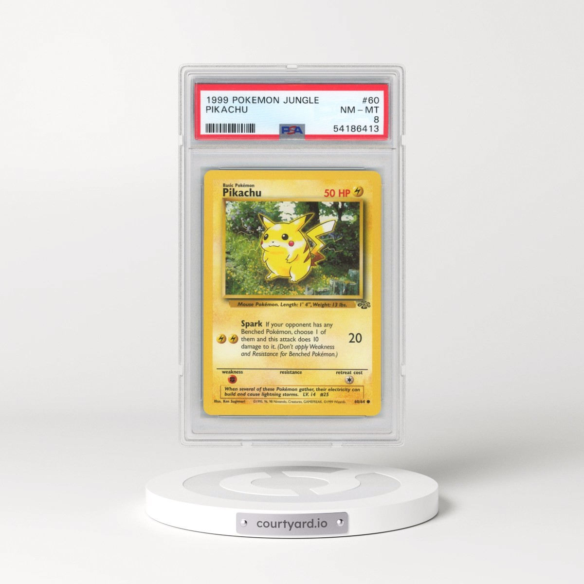 1999 Pokémon Jungle #60 Pikachu (PSA 8 NM-MT)