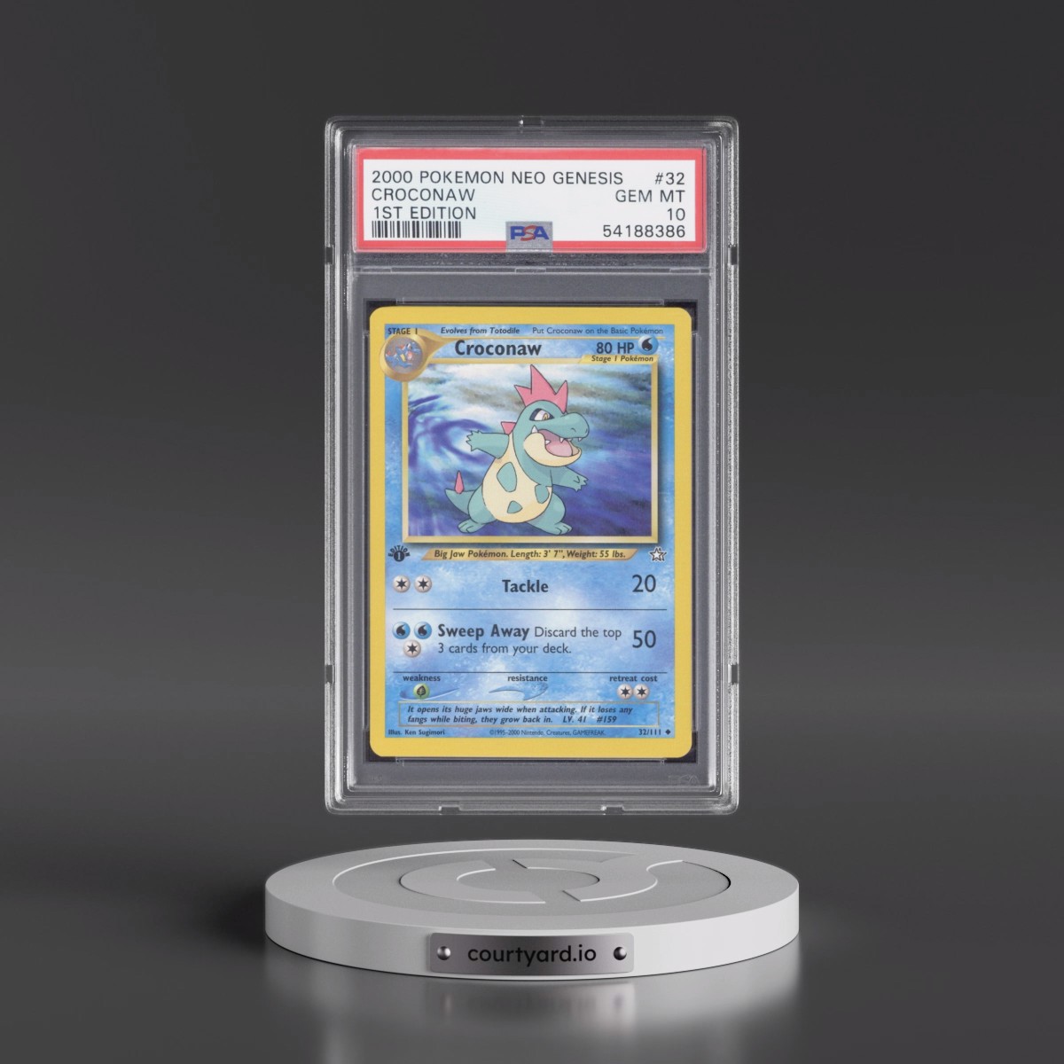 2000 Pokémon Neo Genesis #32 Croconaw - 1st Edition (PSA 10 GEM MINT)