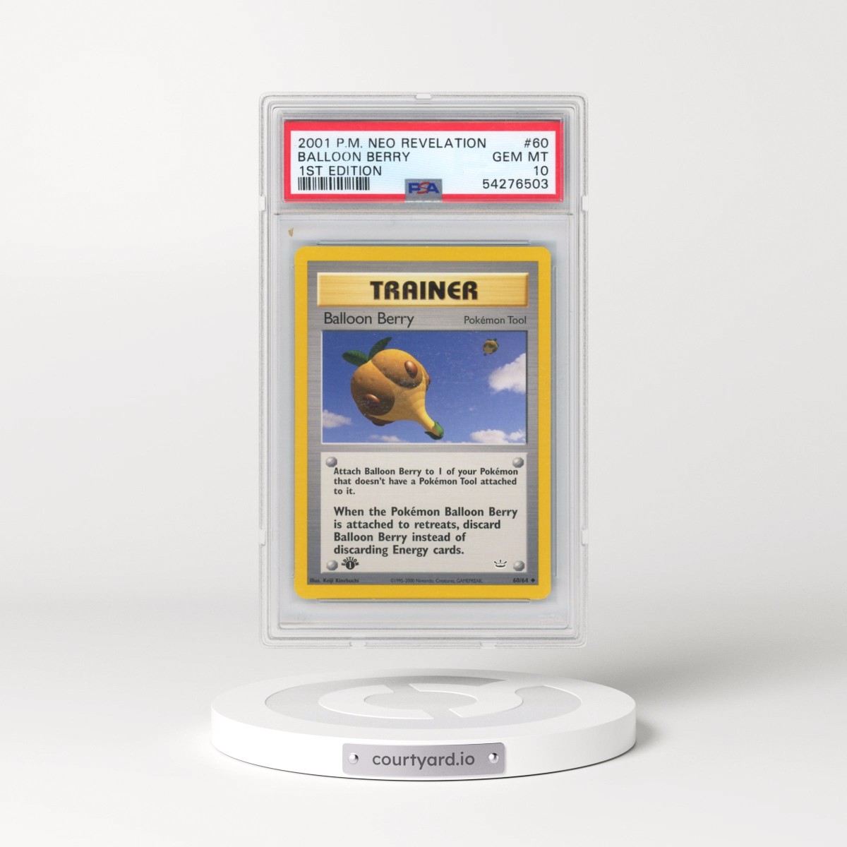 2001 Pokémon Neo Revelation #60 Balloon Berry - 1st Edition (PSA 10 GEM MINT)