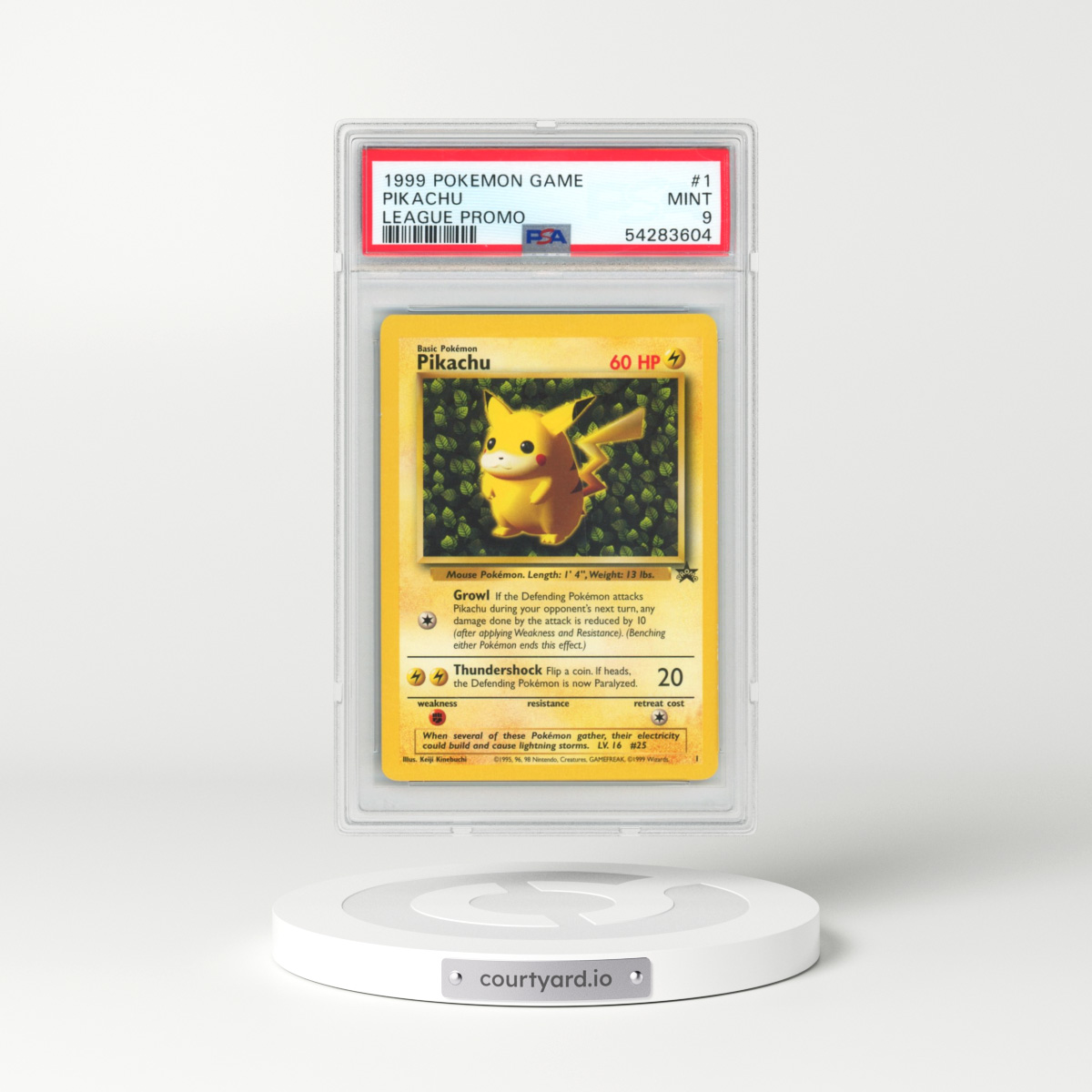 1999 Pokémon League Promo #1 Pikachu (PSA 9 MINT)