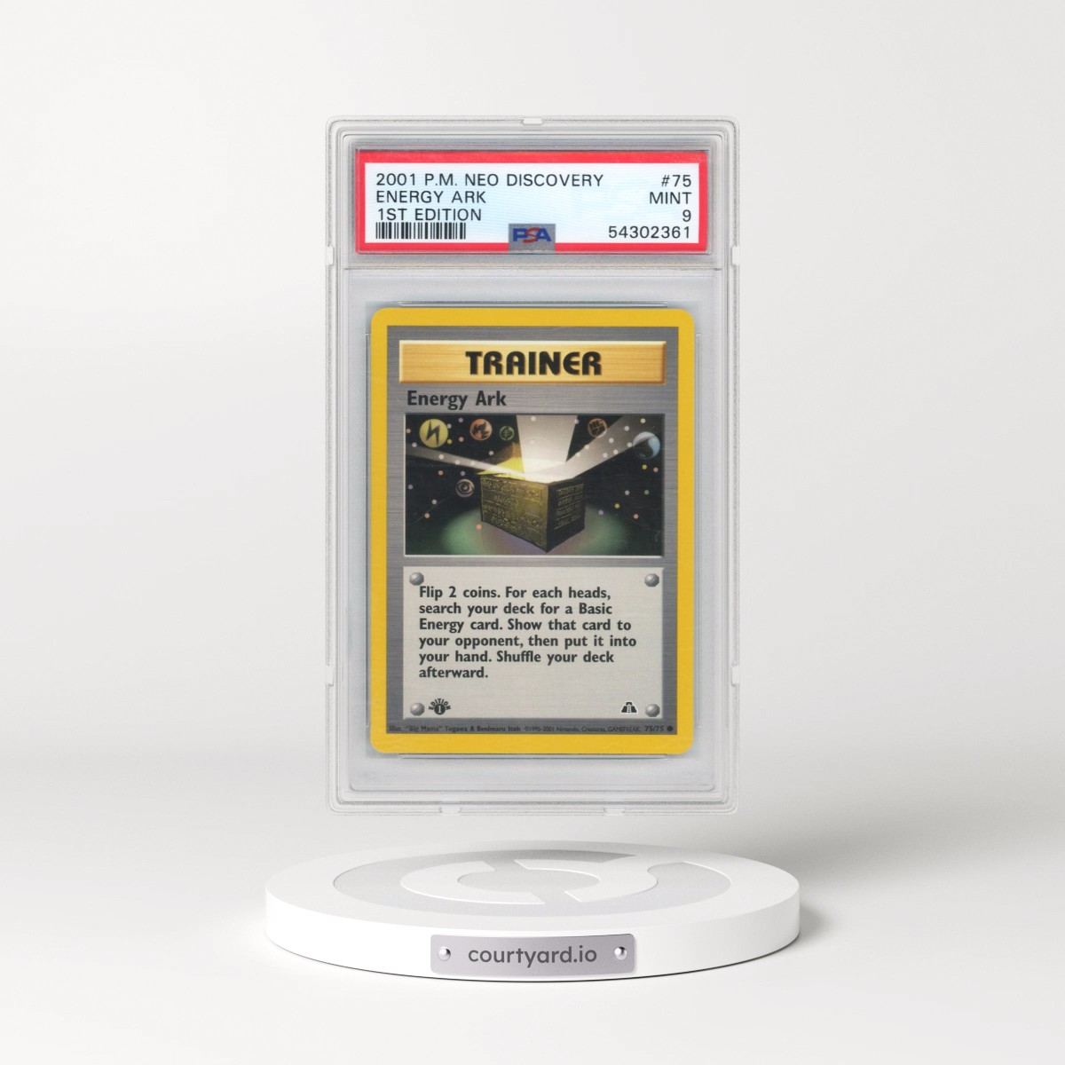 2001 Pokémon Neo Discovery #75 Energy Ark - 1st Edition (PSA 9 MINT)