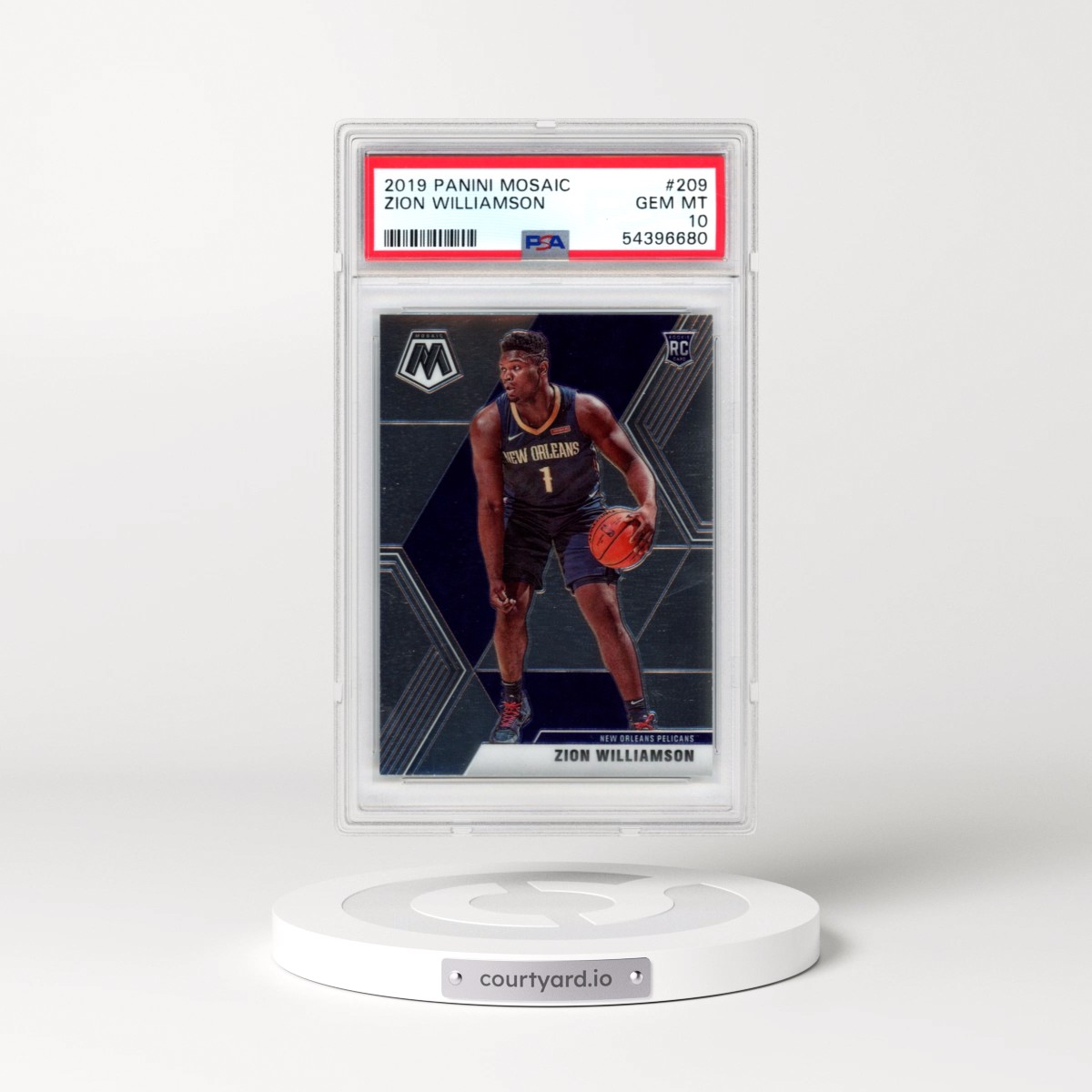 2019 Panini Mosaic #209 Zion Williamson (PSA 10 GEM MINT)