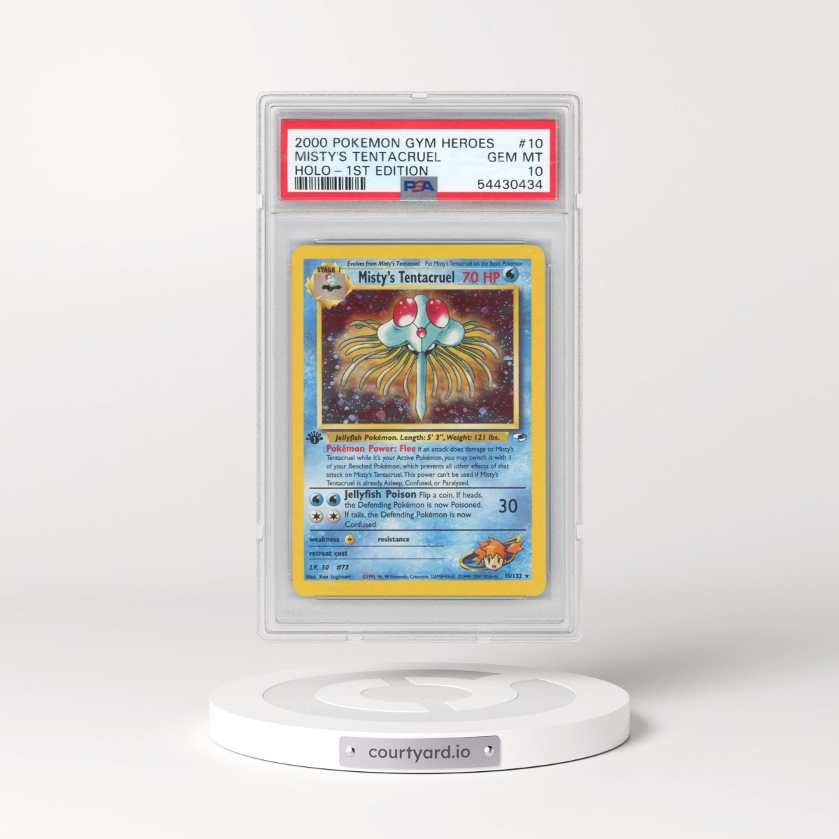2000 Pokémon Gym Heroes #10 Misty's Tentacruel - 1st Edition Holo (PSA 10 GEM MINT)