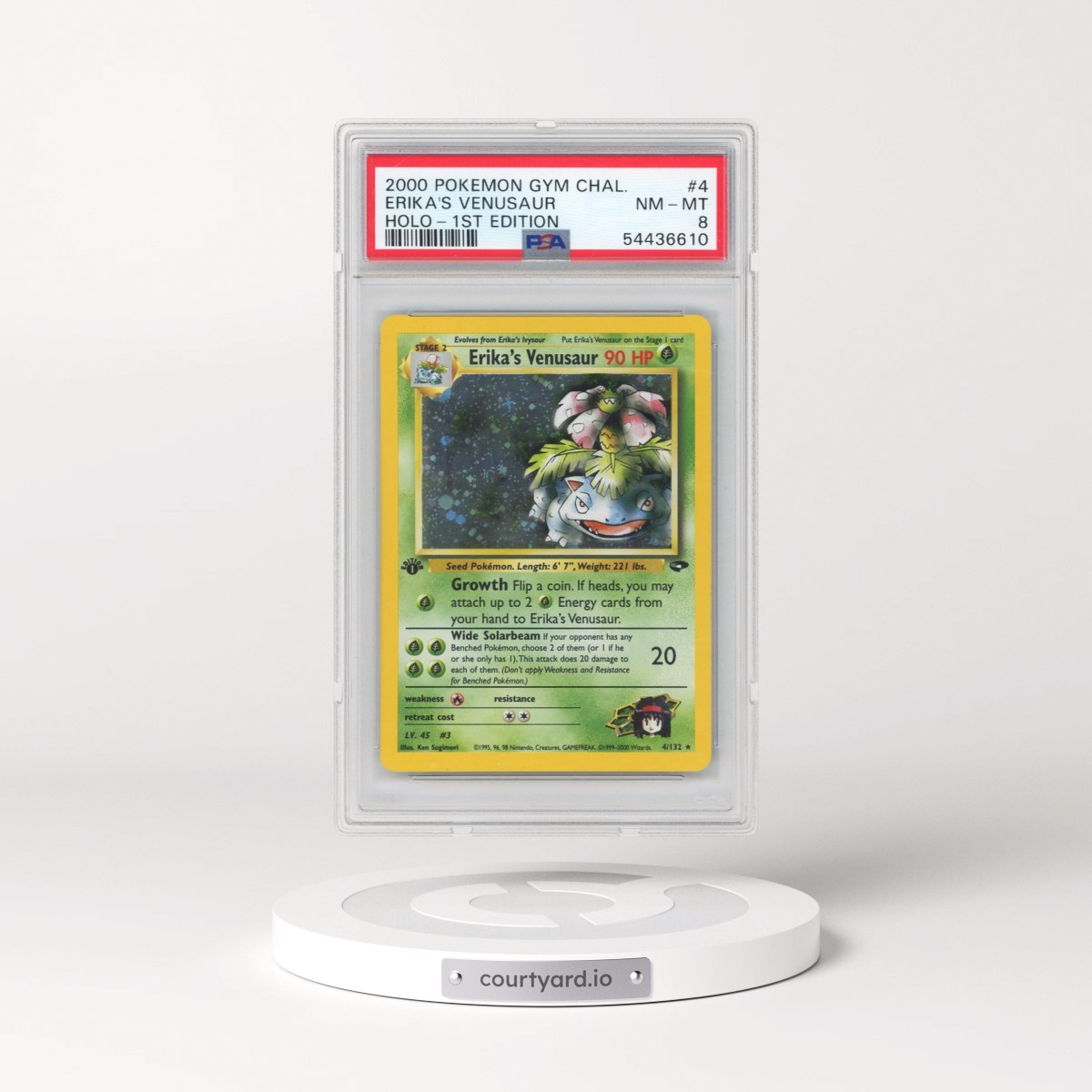 2000 Pokémon Gym Challenge #4 Erika's Venusaur - 1st Edition Holo (PSA 8 NM-MT)